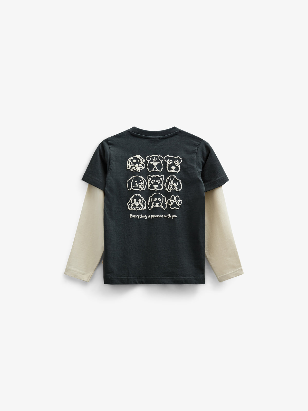 Double Sleeve Boxy T-shirt - Kids - Forest Green | 100840 Alex