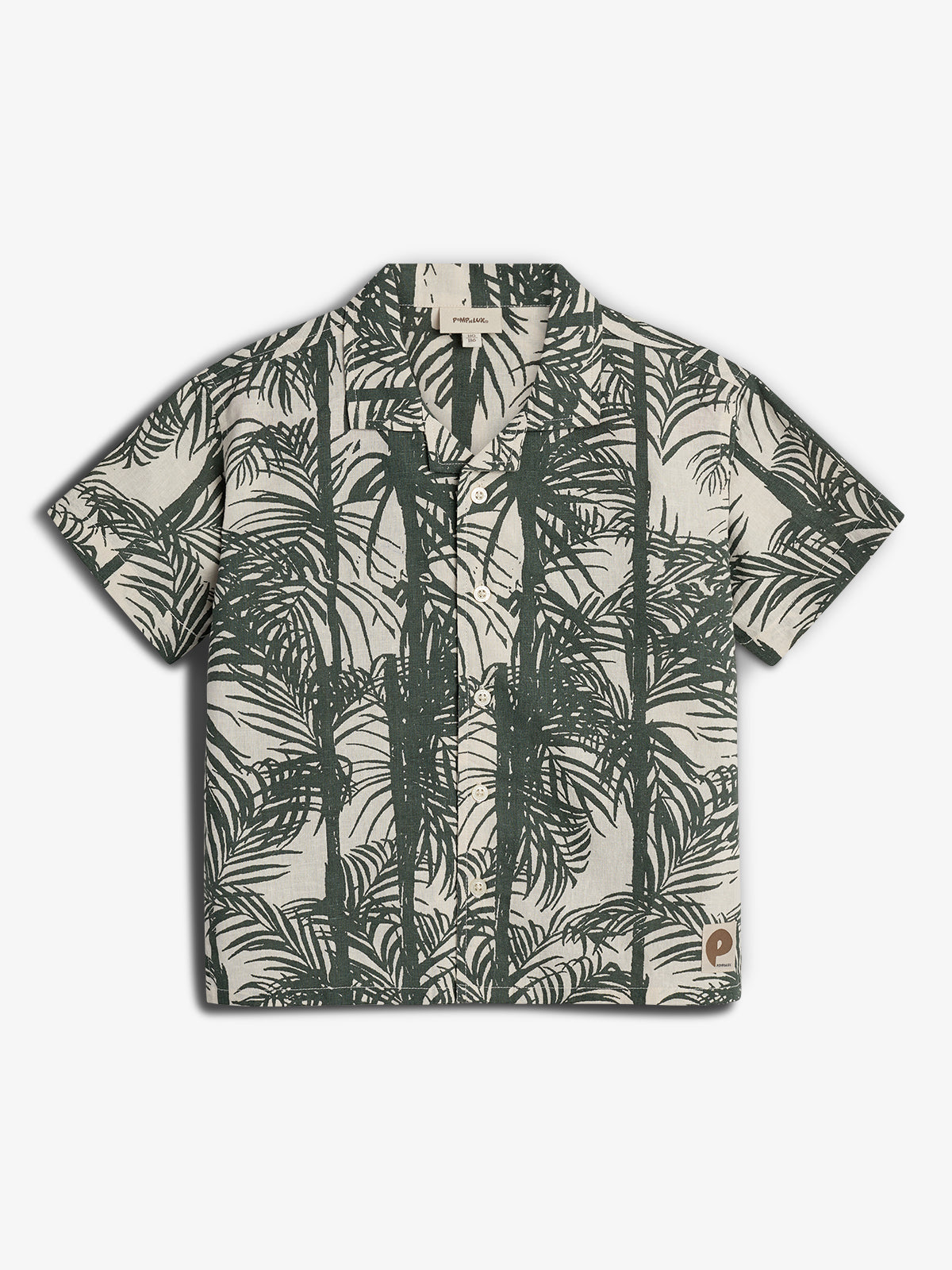 100400 Mateo | Linen Tropical Shirt - Petrol