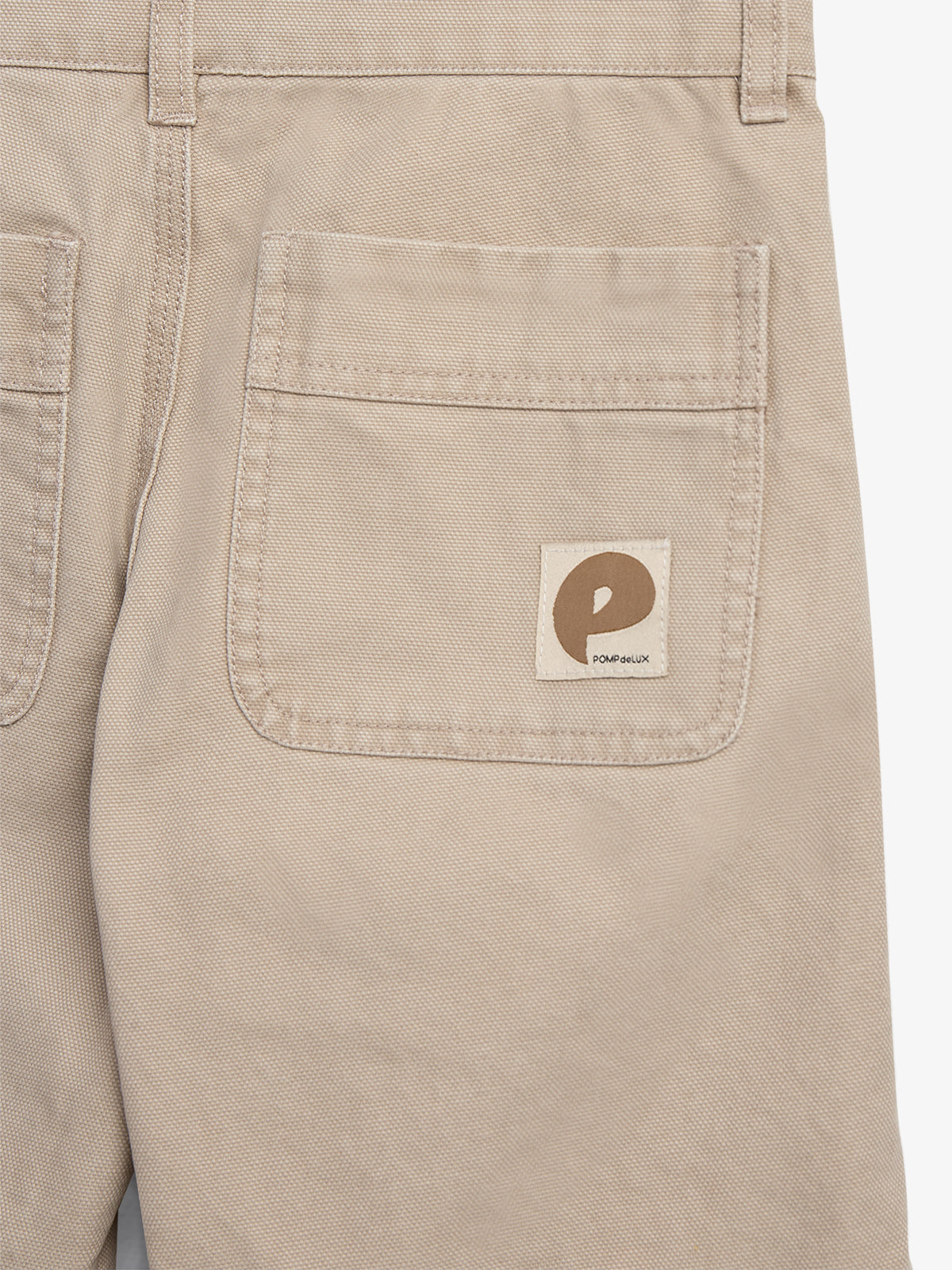 100340 Dereck | Canvas Shorts - Greige