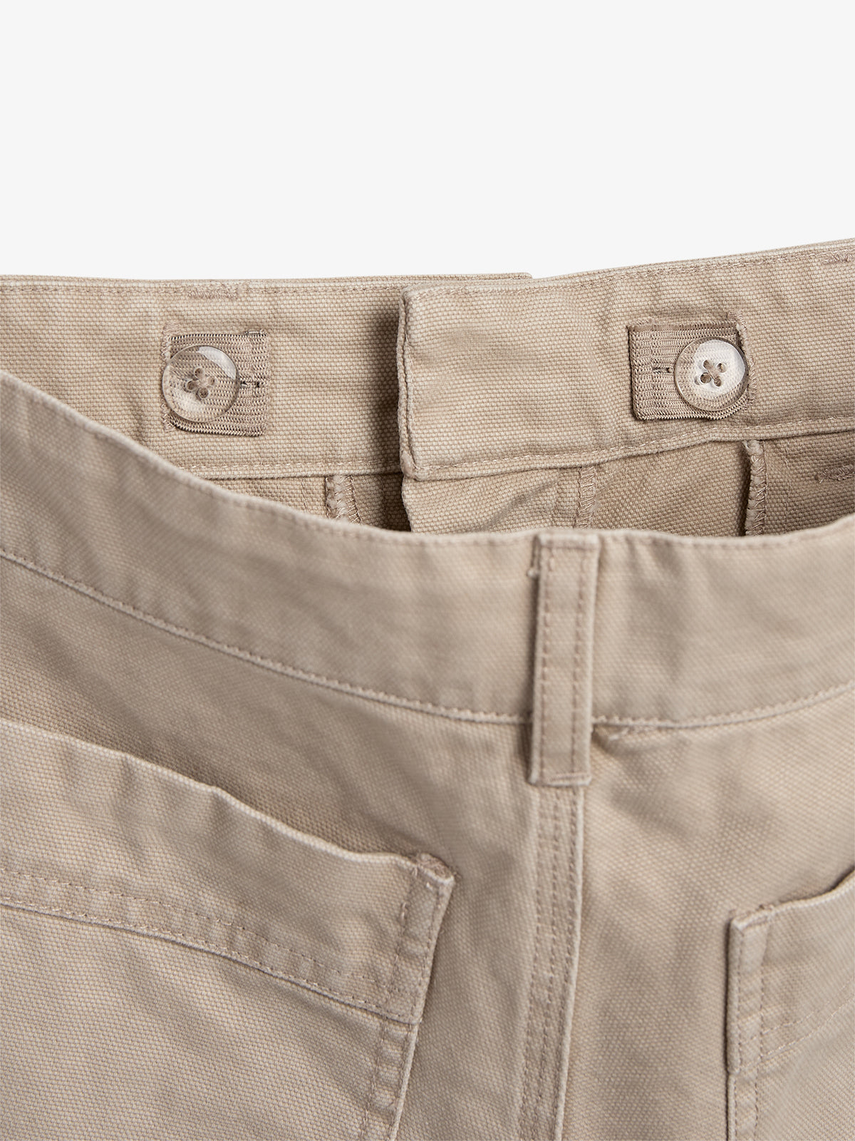 100340 Dereck | Canvas Shorts - Greige