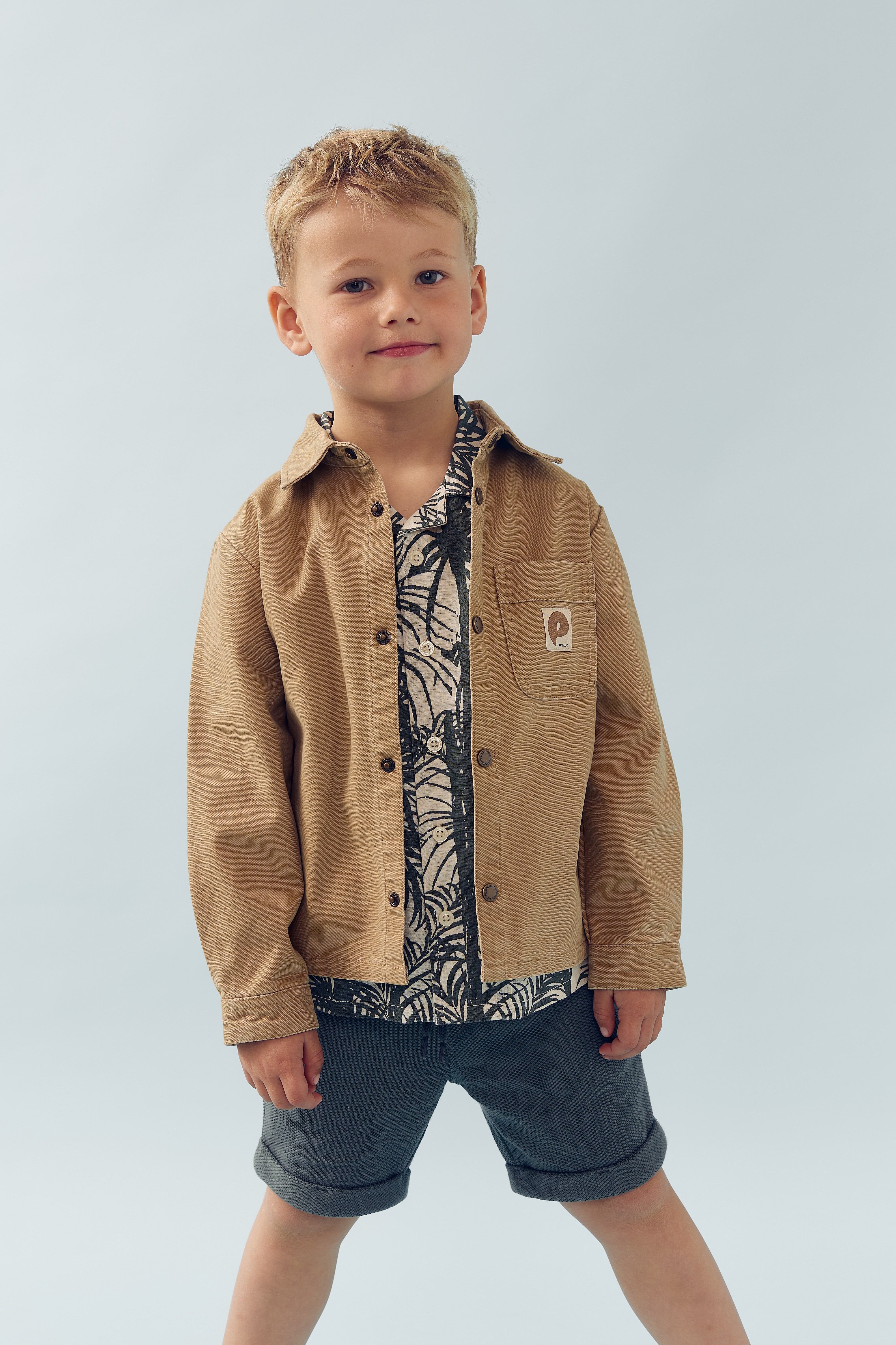 Canvas Overshirt - Beige | 100126 Dereck