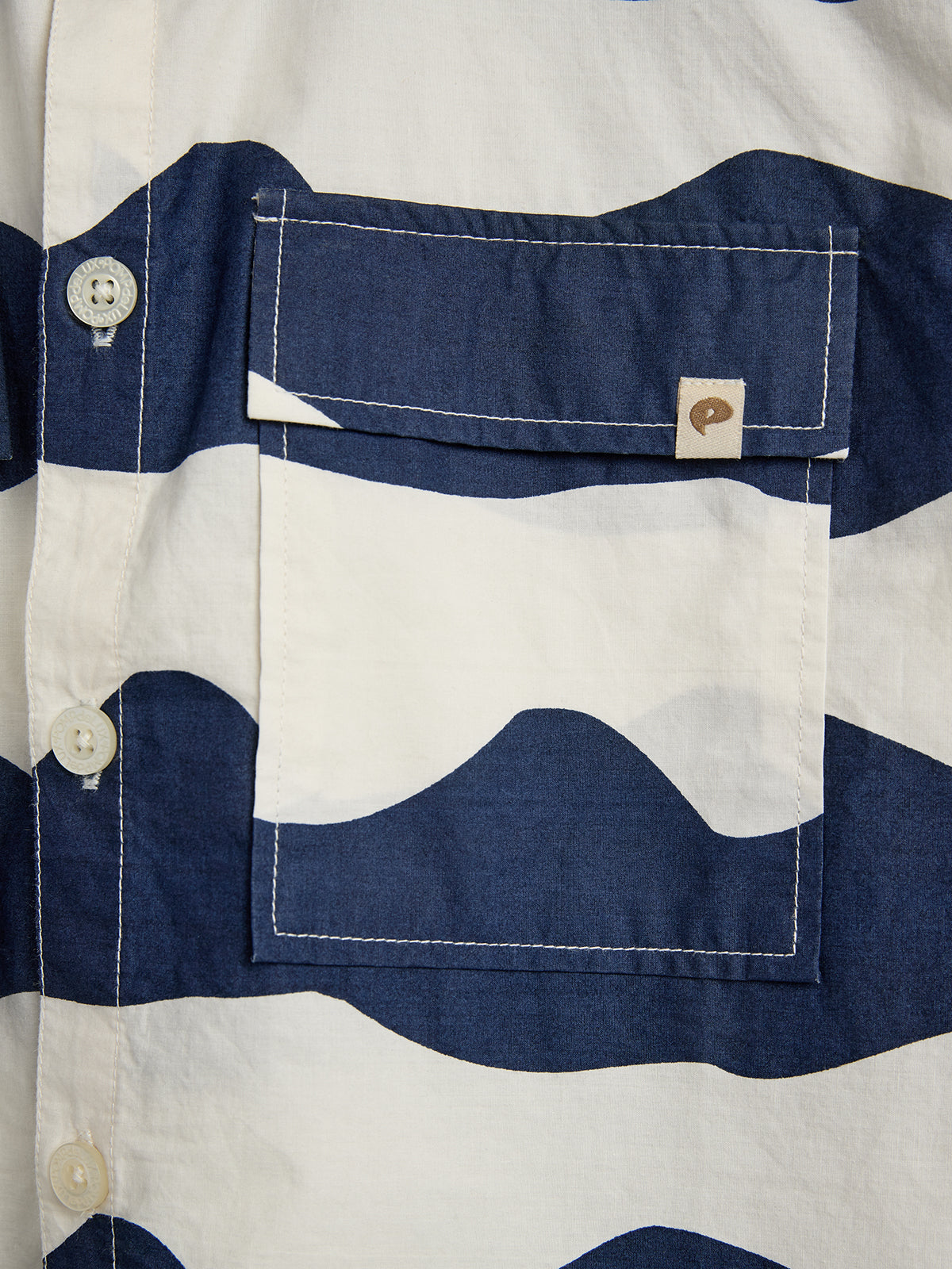 Poplin Wave Shirt - Tween - Blue | 100403 Kean