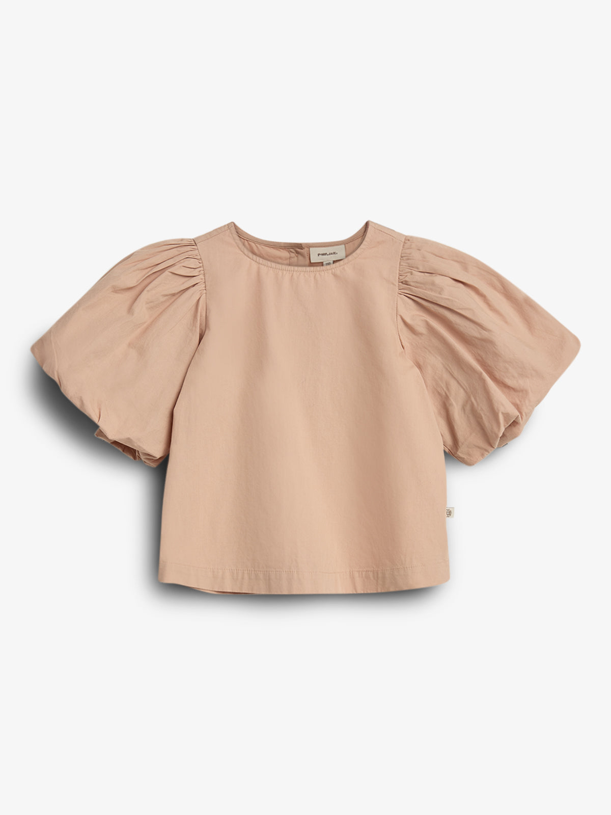 Bubble-sleeve Poplin blouse - Rose | 100230 Laura