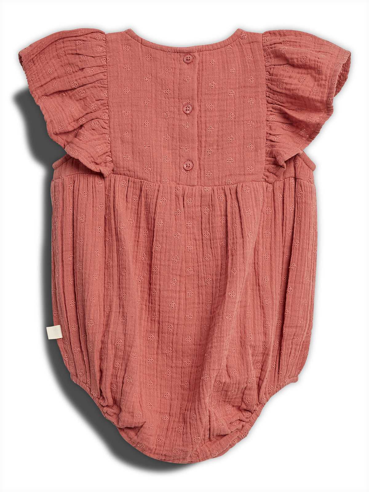 Muslin Butterfly-sleeve Romber with Embroidery - Blush | 100293 Ella