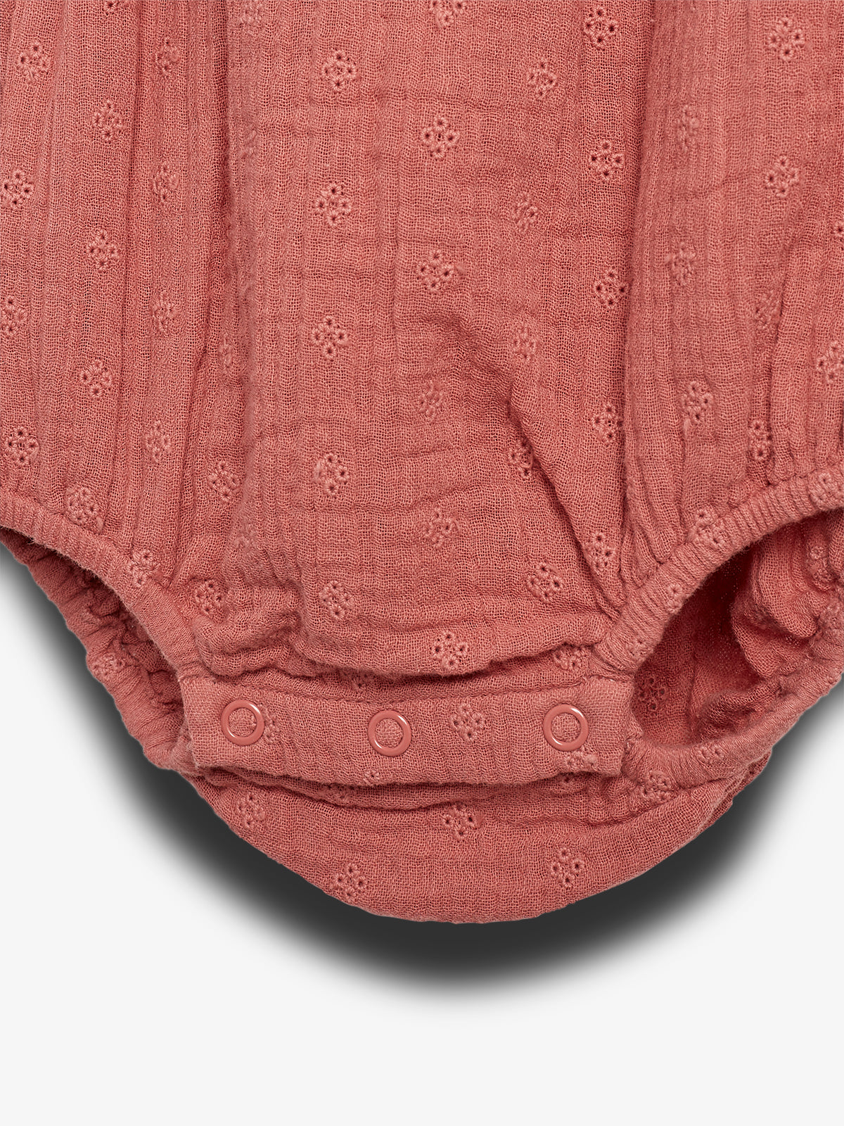 Muslin Butterfly-sleeve Romber with Embroidery - Blush | 100293 Ella