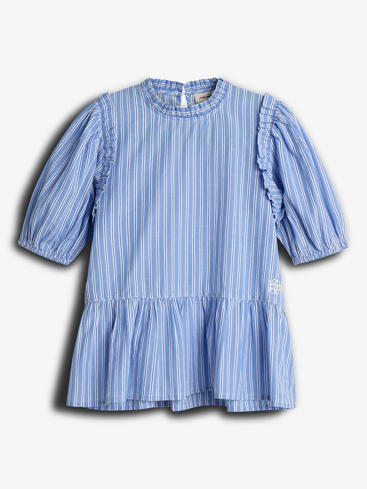 Striped Peplum blouse - Tween - Blue Stripe | 100494 Kaisa