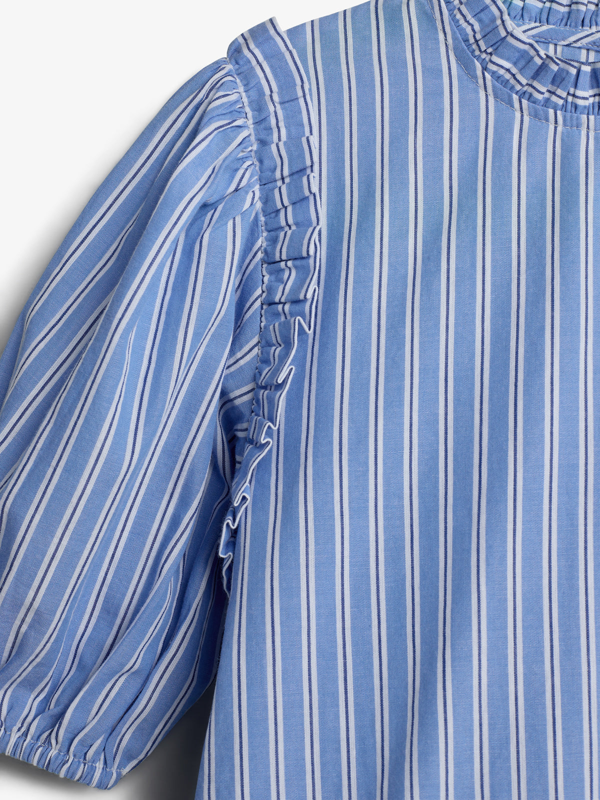 Striped Peplum blouse - Tween - Blue Stripe | 100494 Kaisa