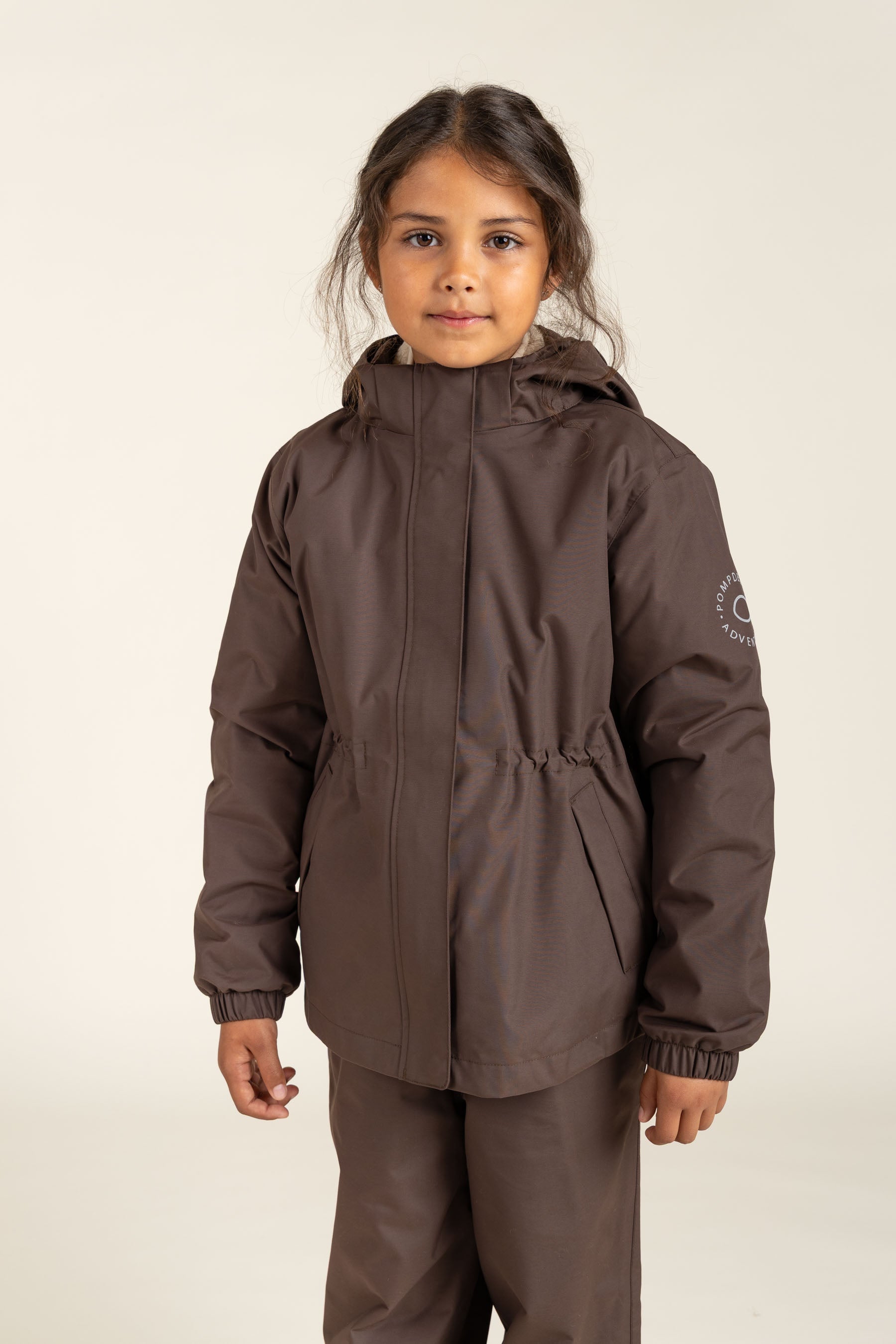 Shell Jacket with Drawstring - Tween - Chocolate | 100498 Lucy