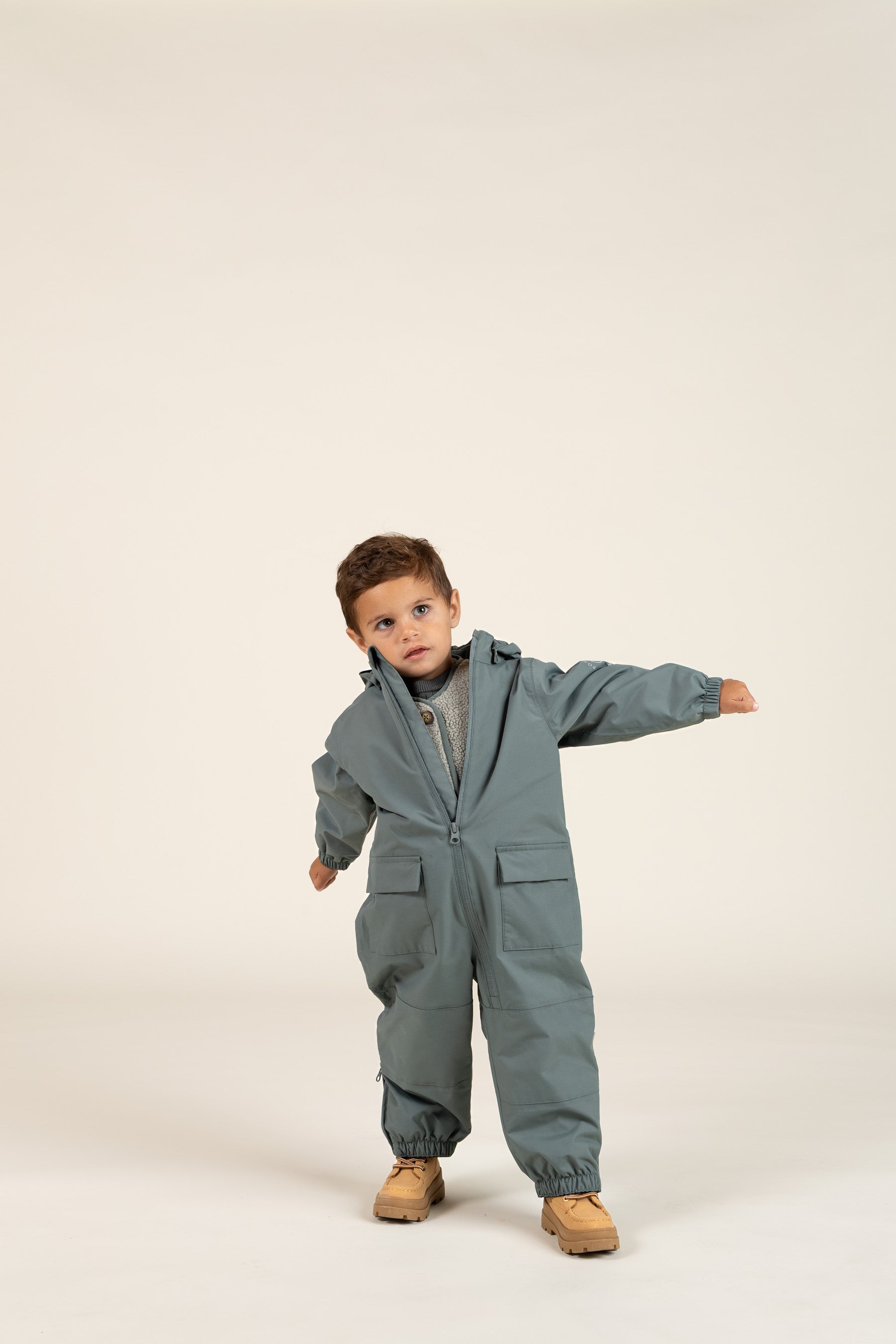Shell Coverall - Kids - Dusty Dark Green | 100511 Dundee