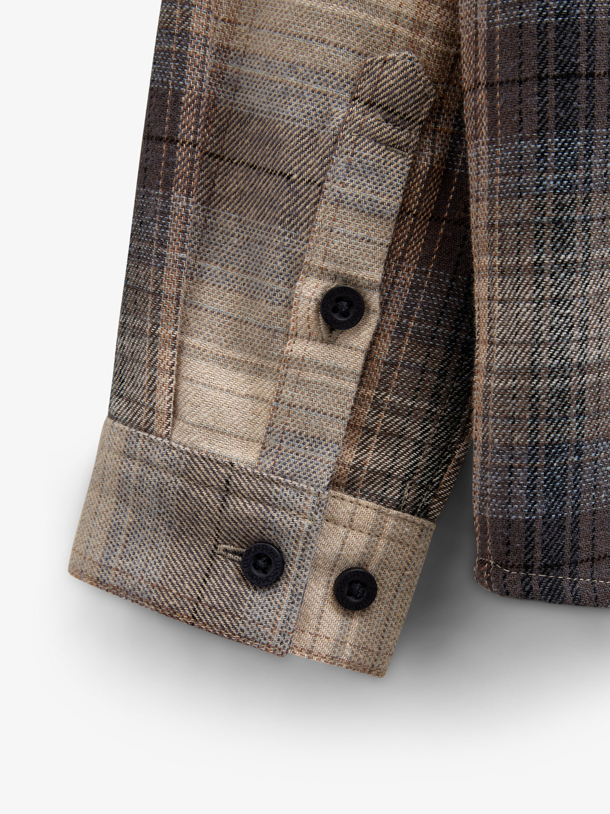 Checked Flannel Shirt - Tween - Brown Navy Check | 100527 Henry