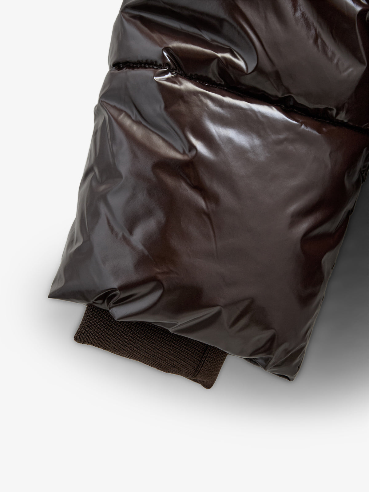 Shiny Puffer Jacket - Tween - Chocolate | 100532 Violet