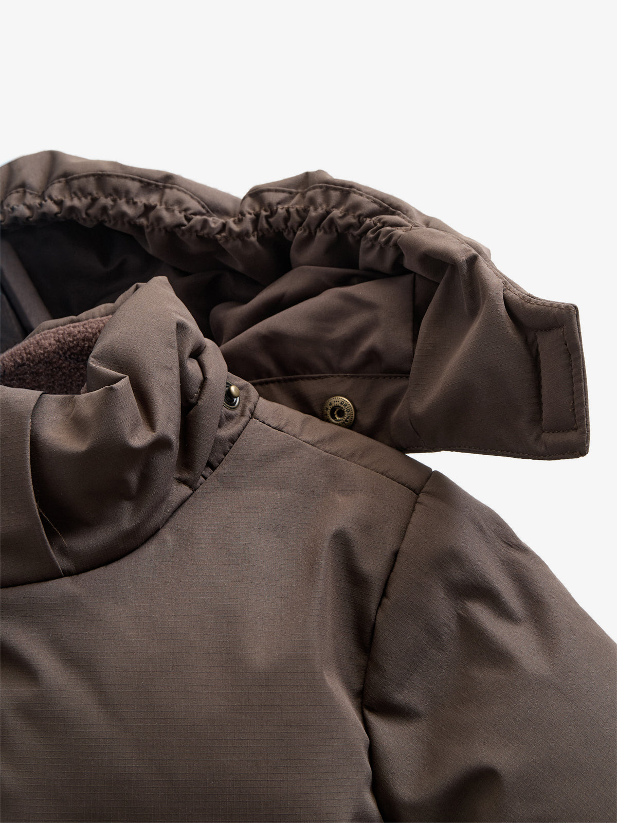 Winter Jacket with Drawstring - Kids - Chocolate | 100536 Elenor