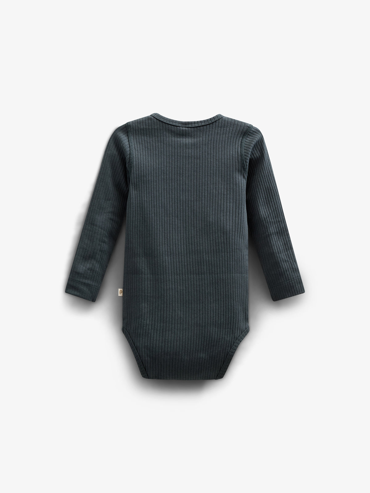 Long Sleeve Cotton Rib Bodysuit - Kids - Forest Green | 100560 Manson