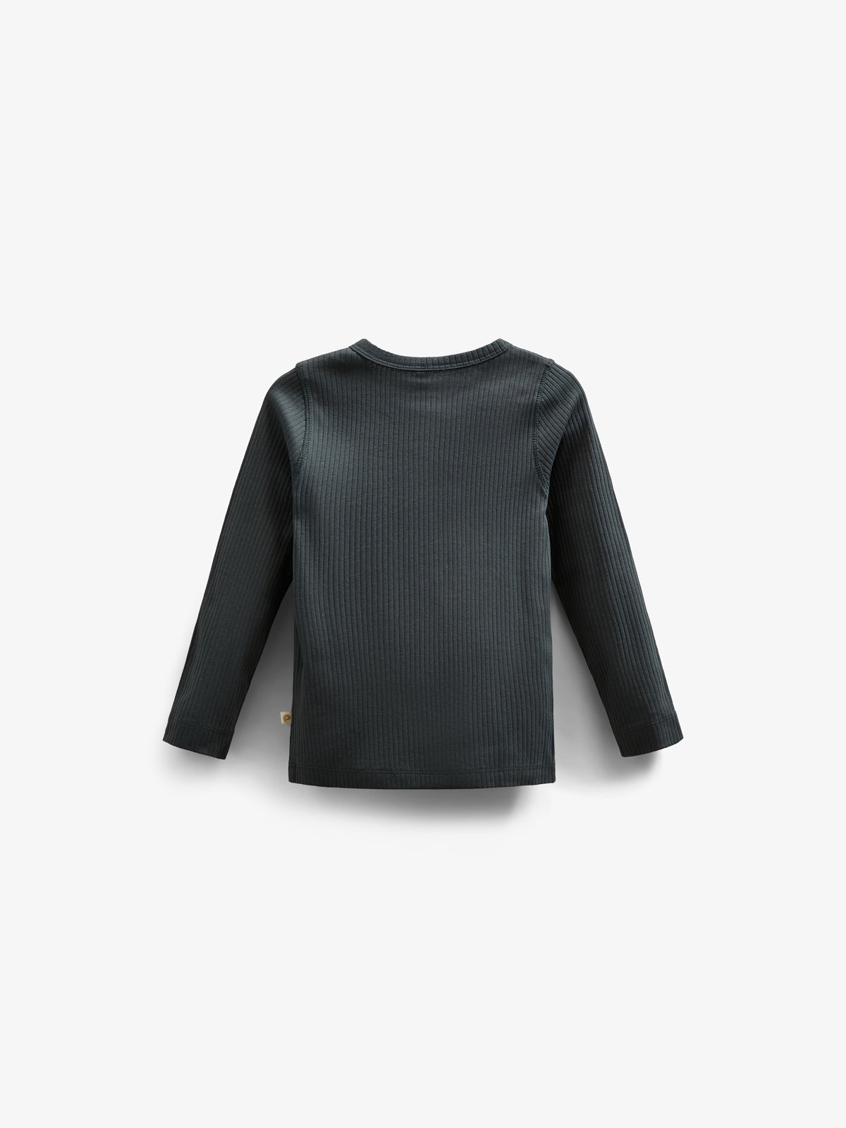 Long Sleeve Cotton Rib T-shirt - Kids - Forest Green | 100566 Manson