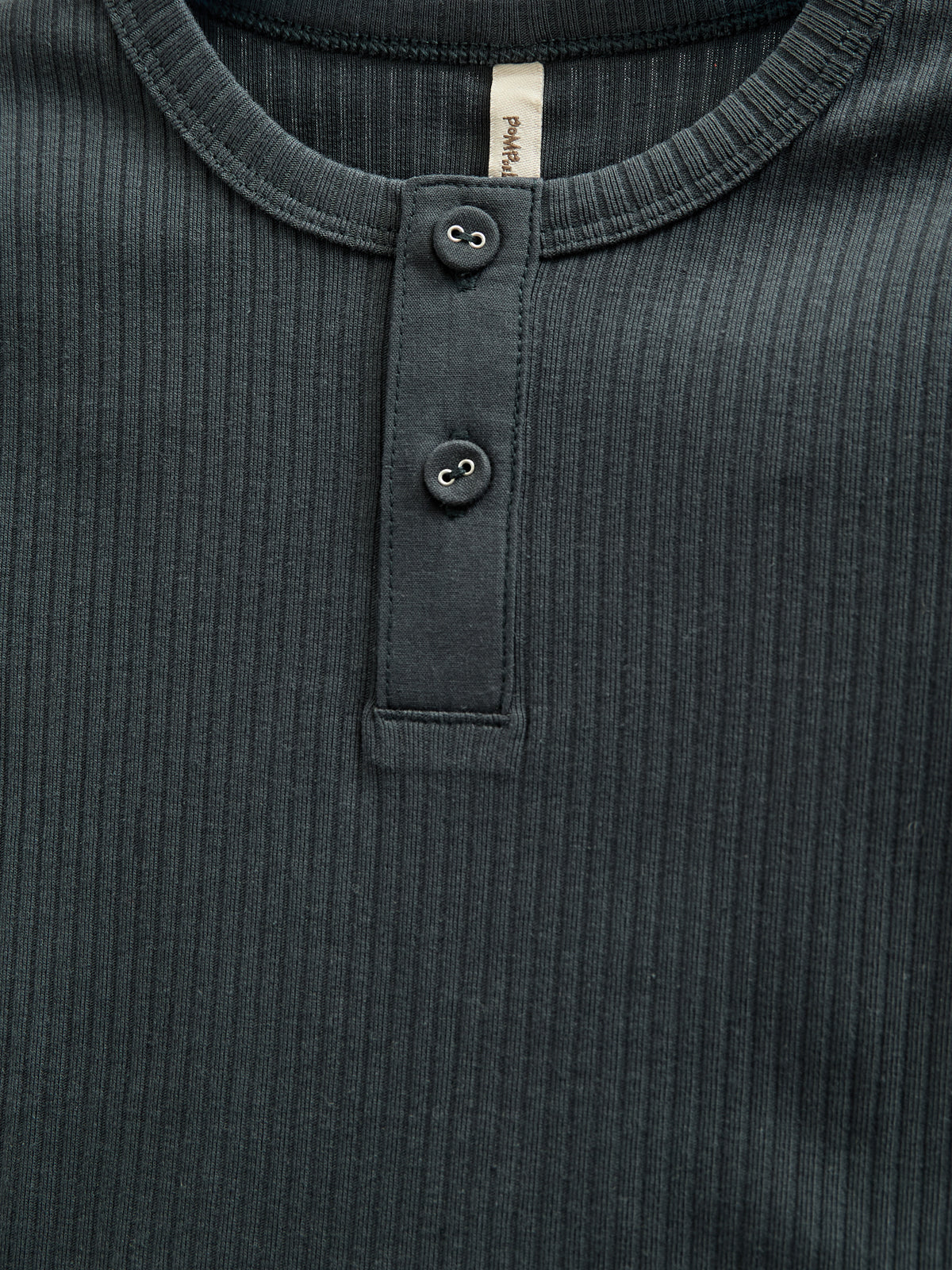 Long Sleeve Cotton Rib T-shirt - Kids - Forest Green | 100566 Manson