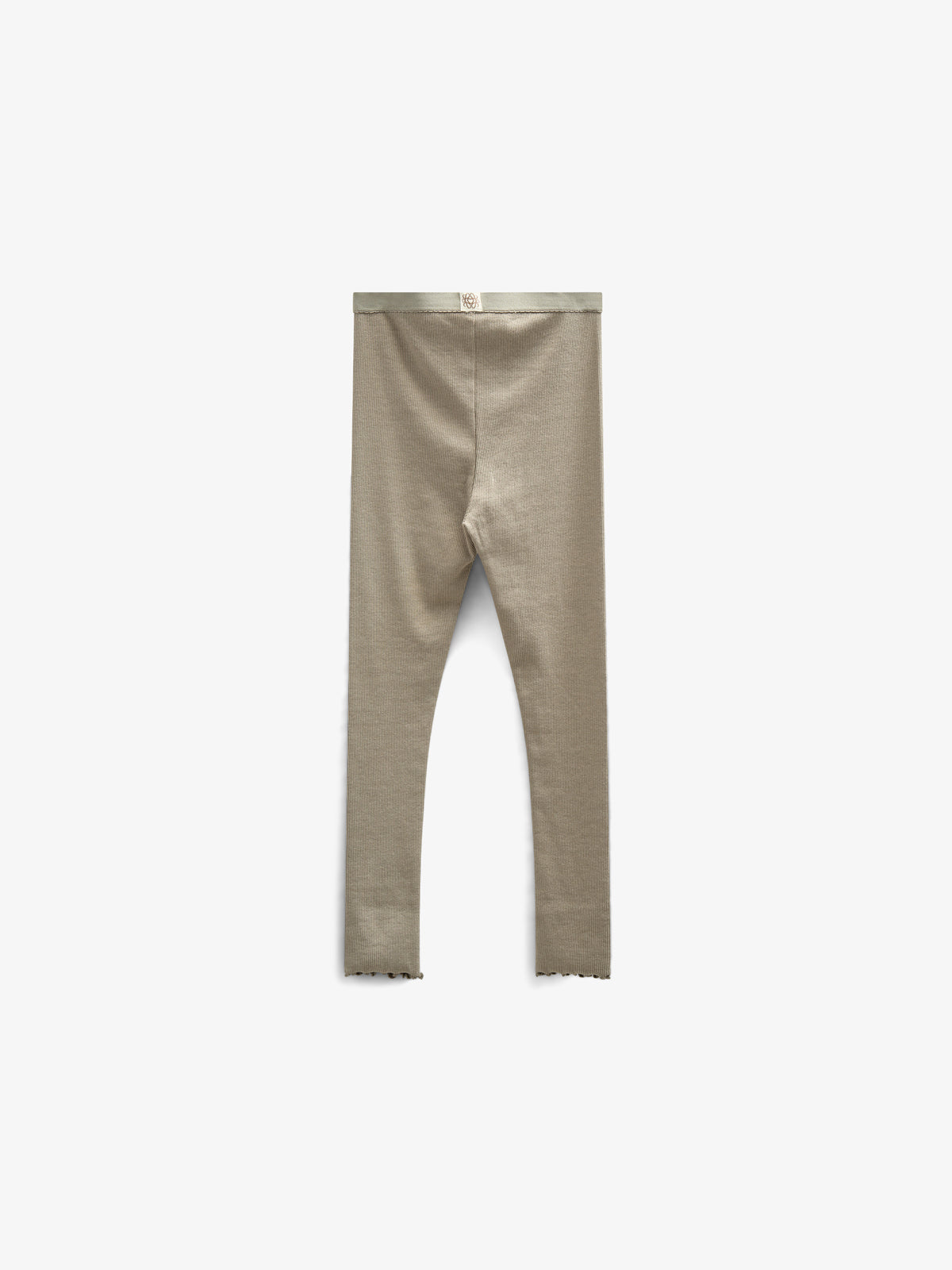 Modal Rib leggings - Kids - Dusty Green | 100590 Mia