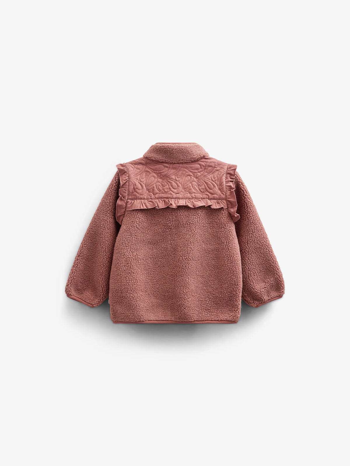 Pile Zip Jacket with Frills - Tween - Old Rose | 100637 Madison
