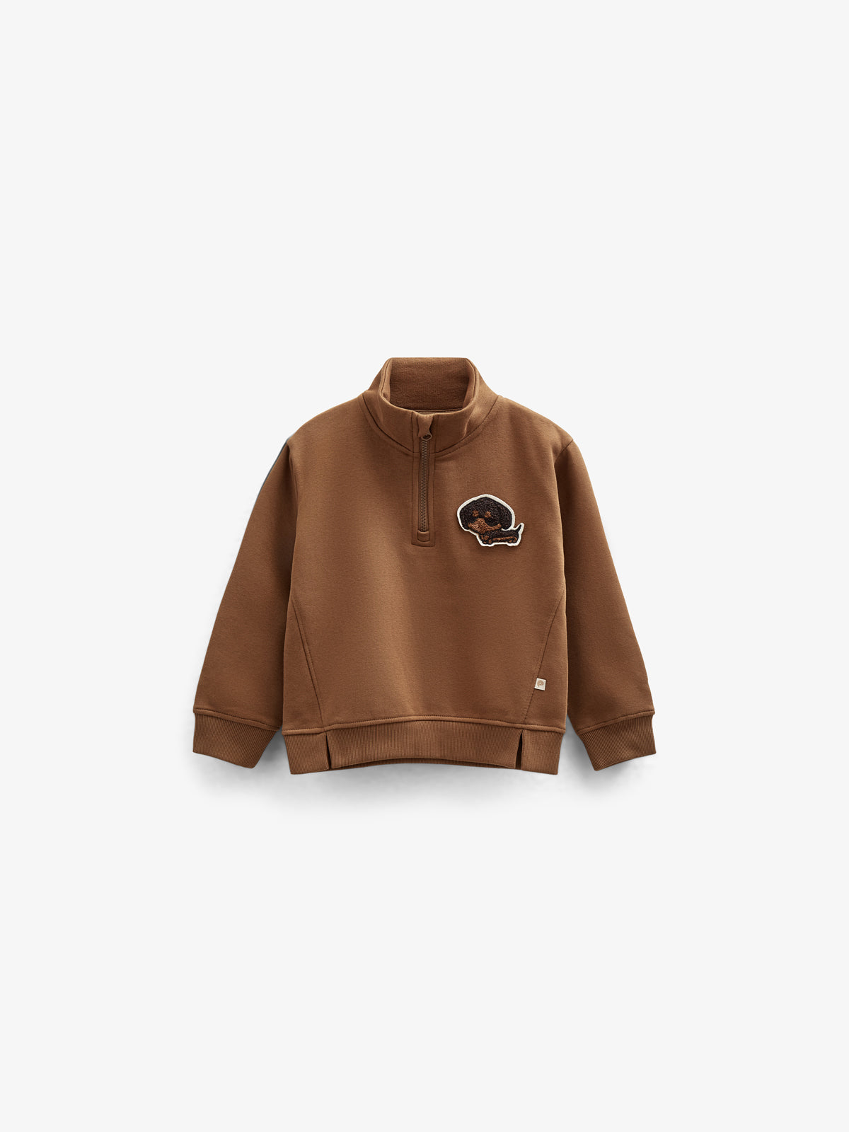 Half Zip Sweatshirt Kids Coffee 100808 Tristan