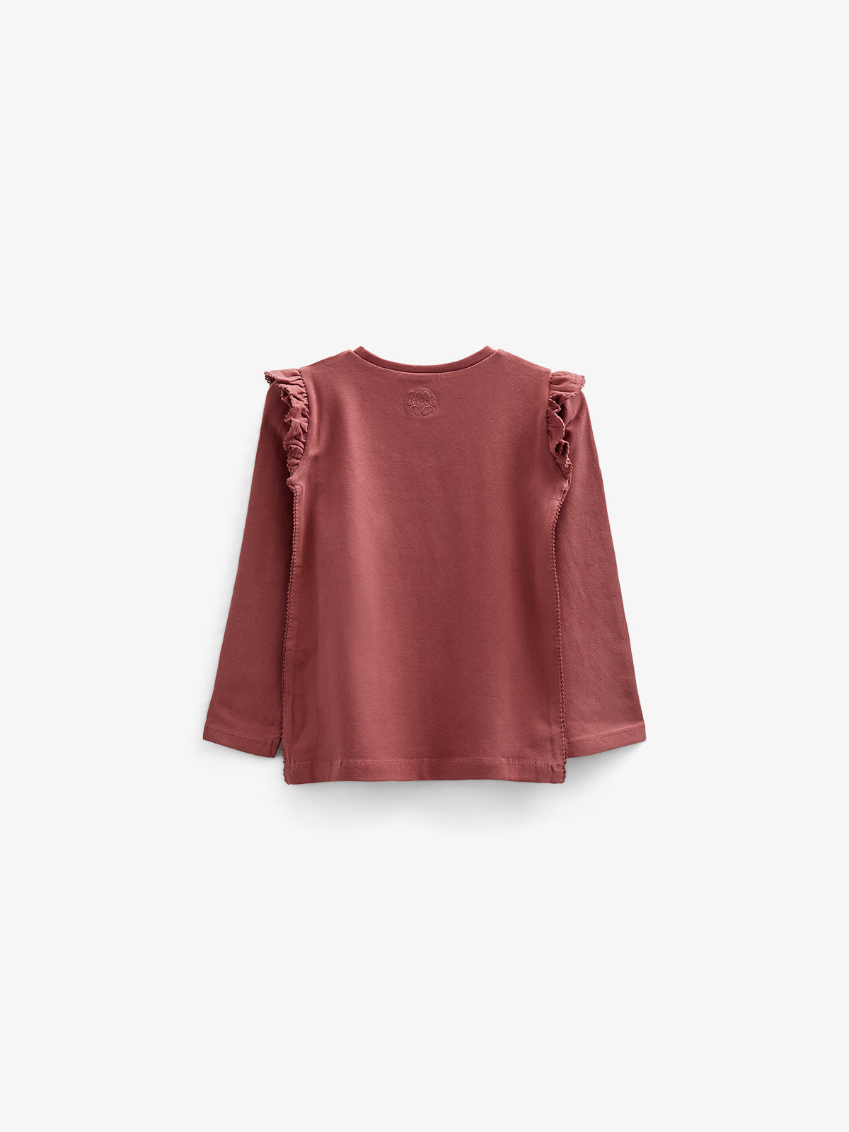 Frill Jersey Blouse - Kids - Vintage Red | 100860 Talia