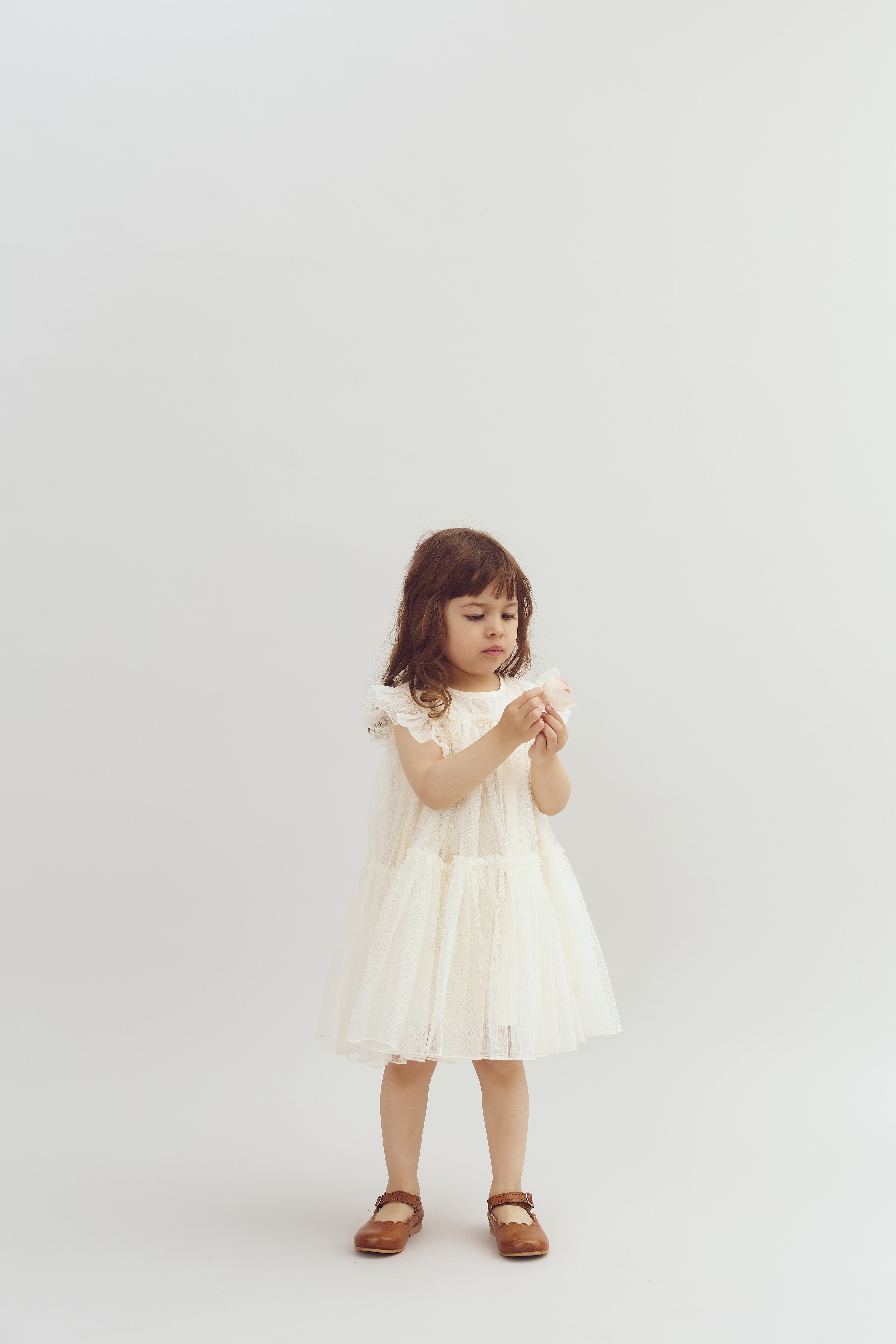 Tulle Dress - Off White | 100269 Sophia