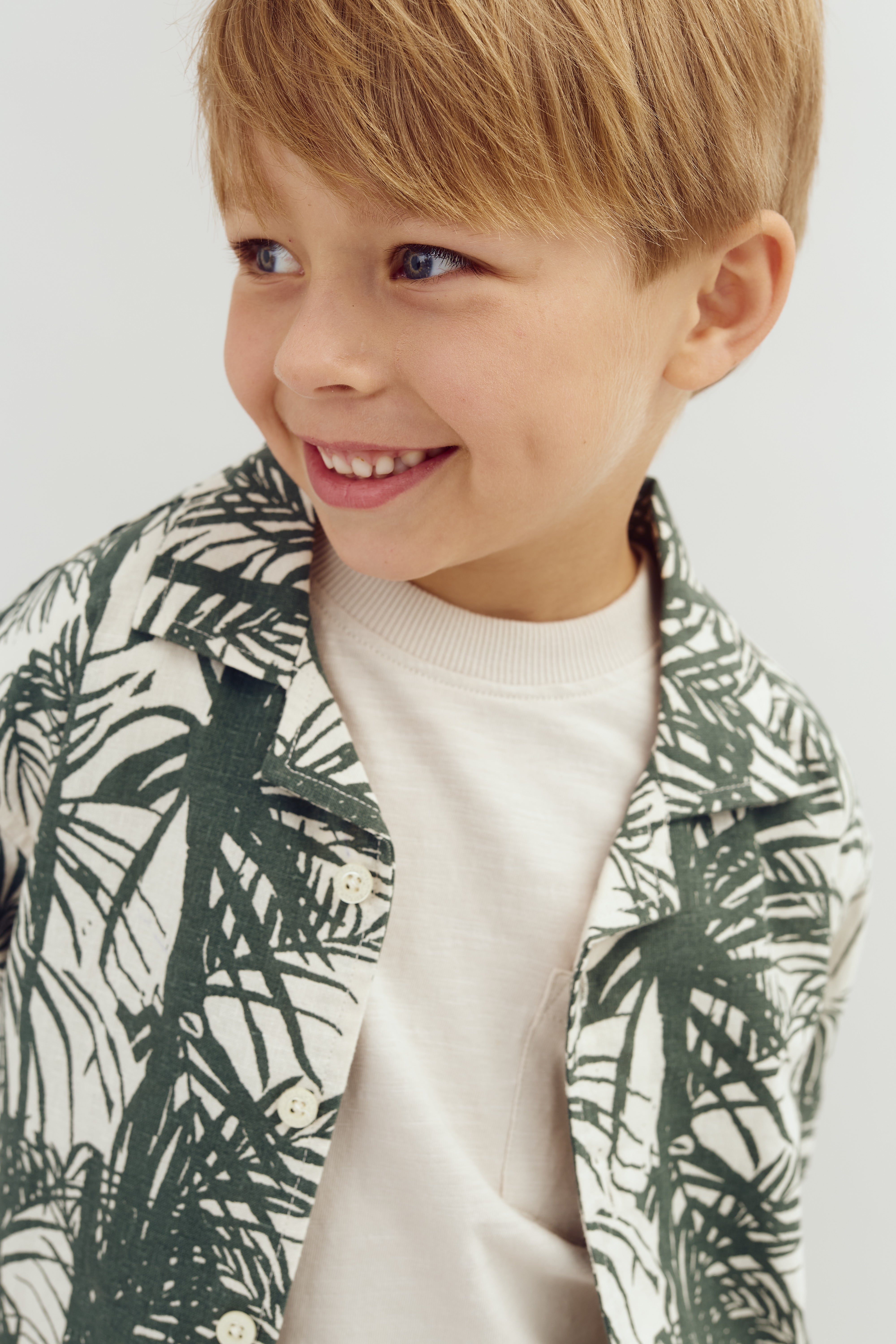 Linen Tropical Shirt - Petrol | 100111 Mateo