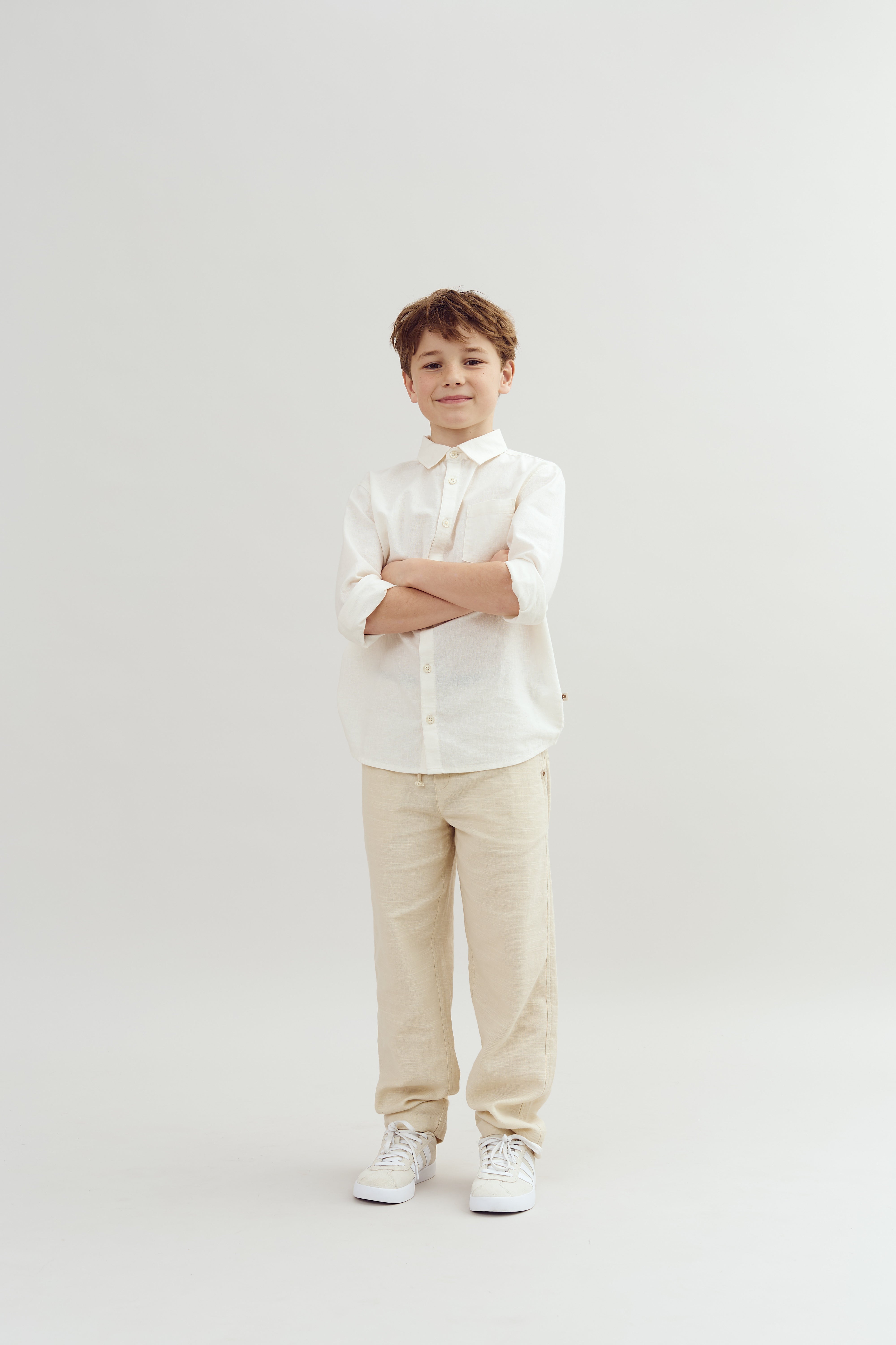 Baggy Linen Trousers - Tween - Nature | 100190 Noah