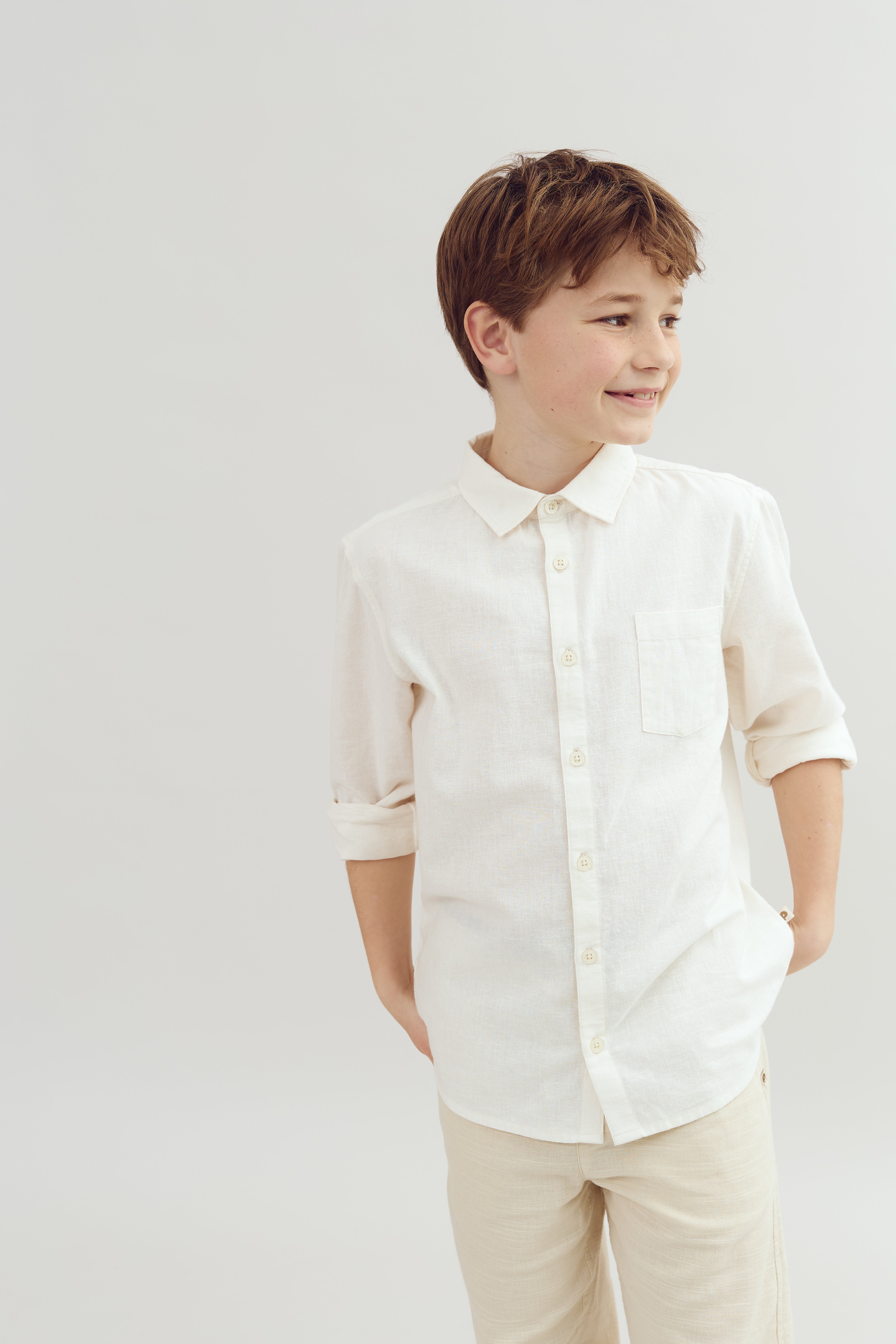 Baggy Linen Trousers - Tween - Nature | 100190 Noah