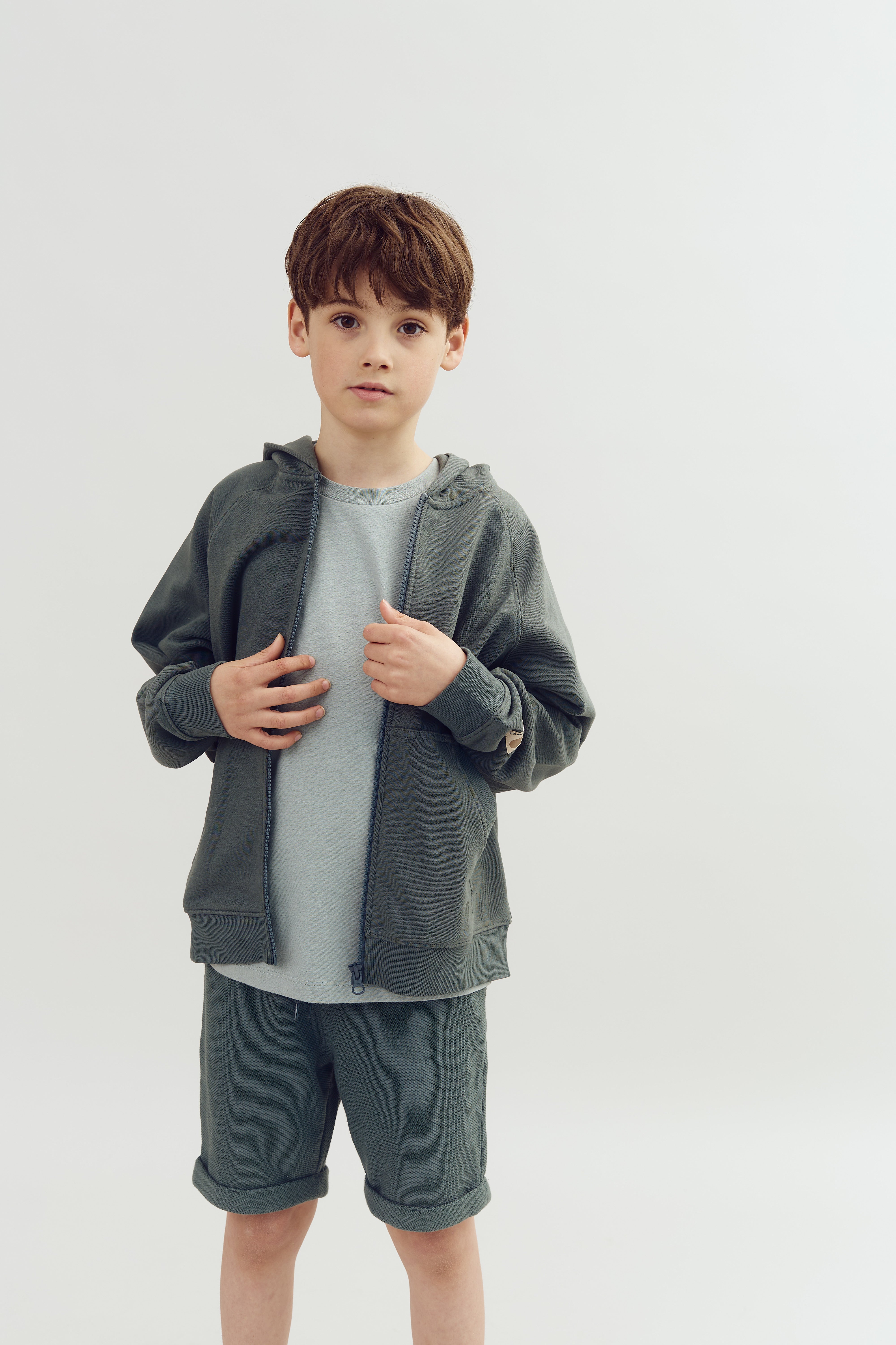 Classic Zip Hoodie - Tween - Petrol | 100376 Felix