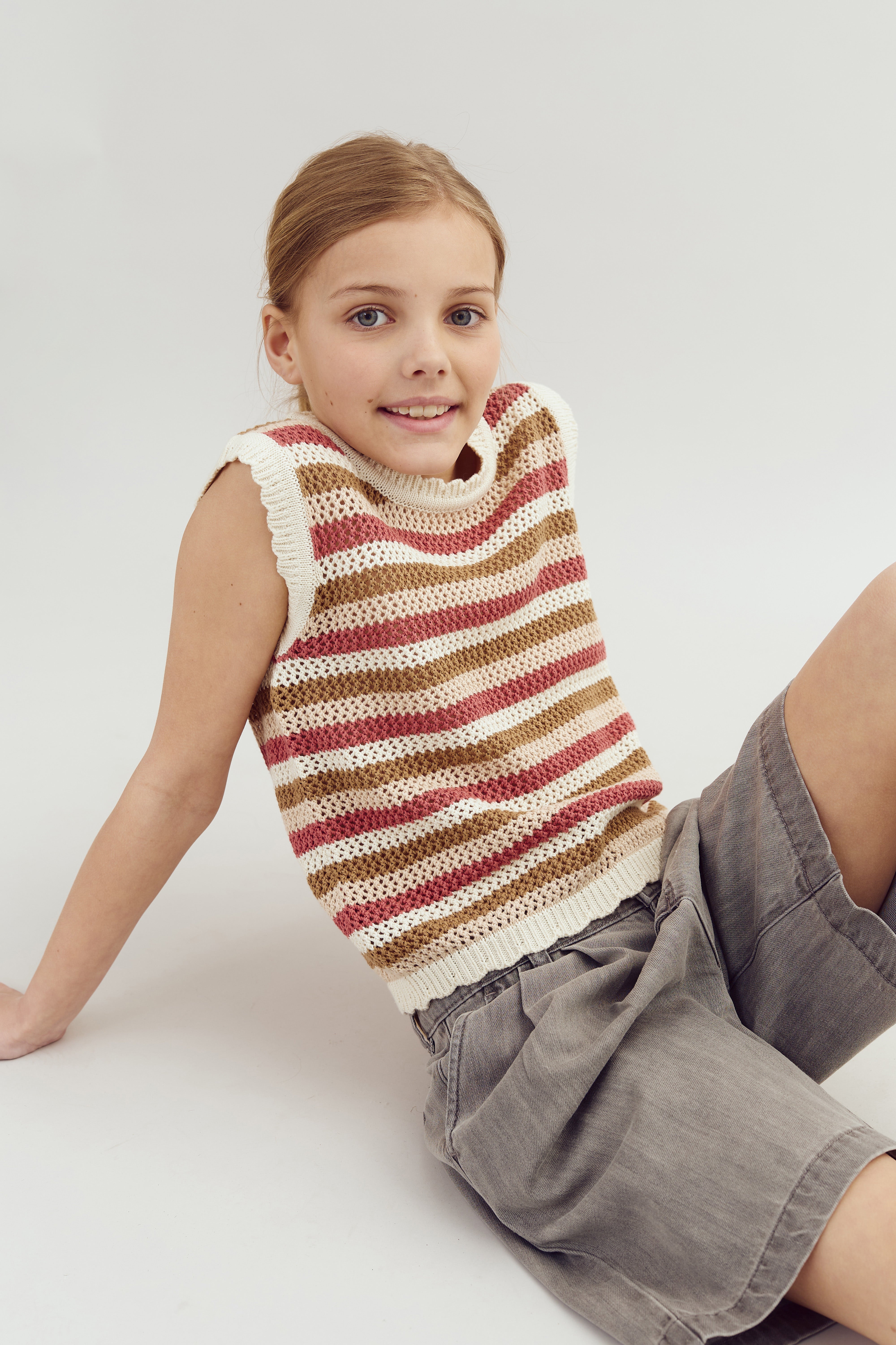 Denim Shorts - Tween - Grey Denim | 100102 Lea