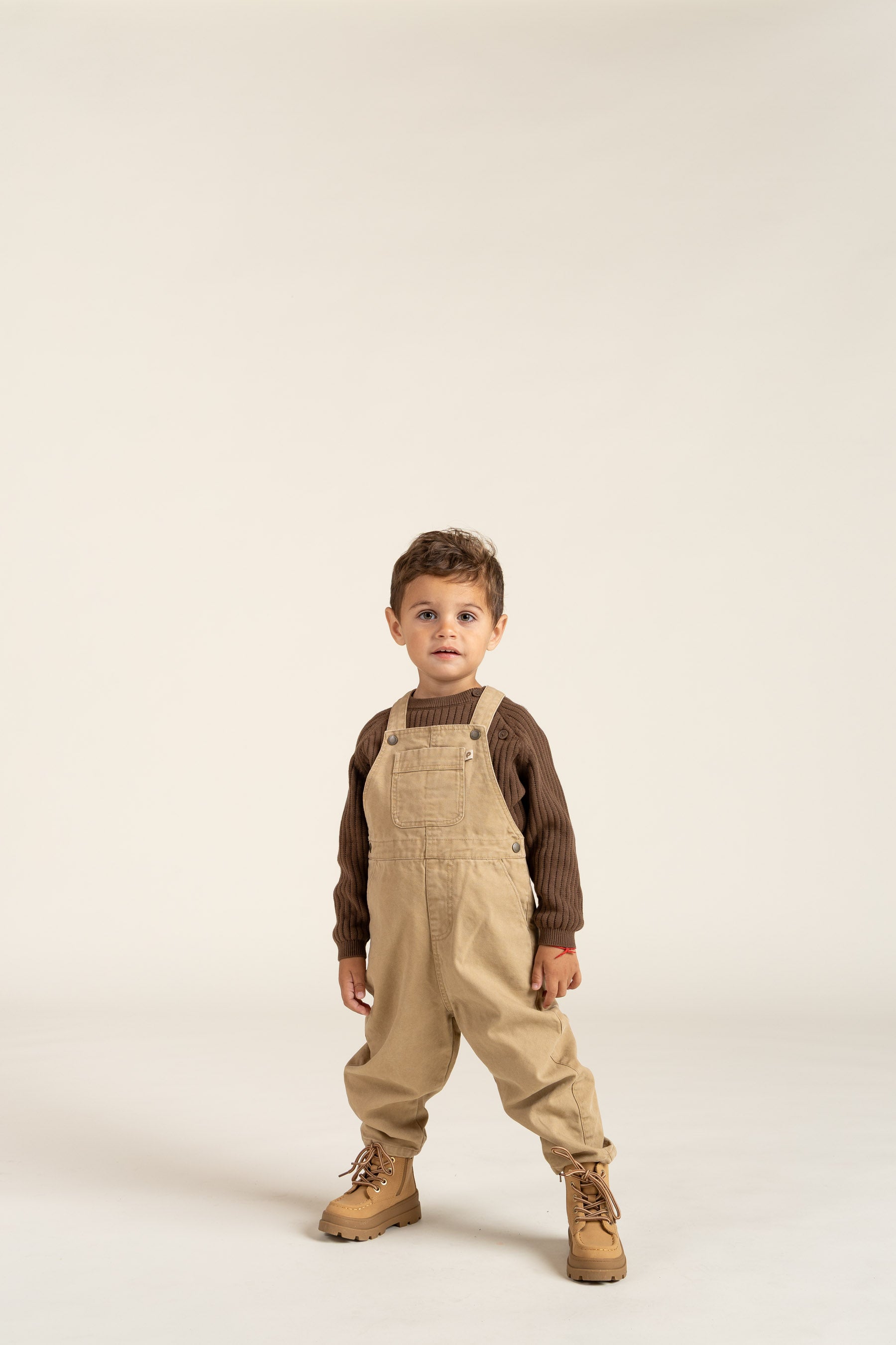 Cotton Knit Sweater - Kids - Coffee | 100691 Jett