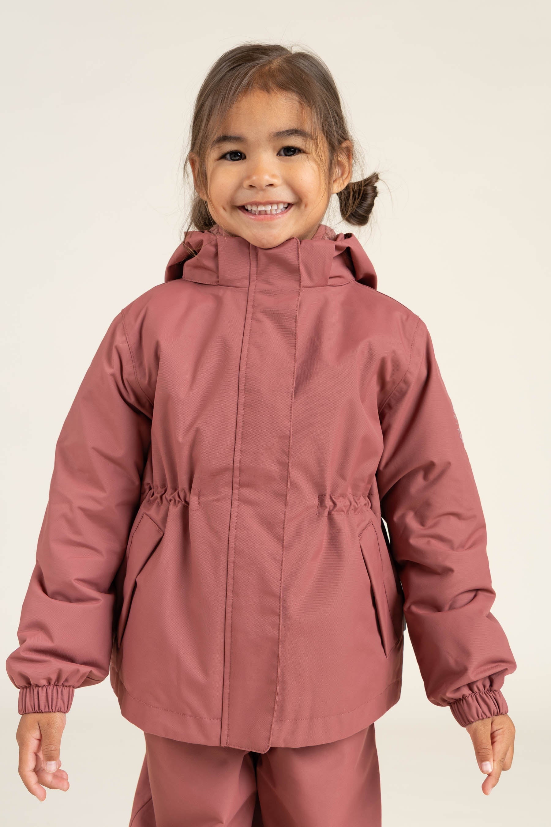 Shell Jacket with Drawstring - Kids - Vintage Red | 100495 Lucy