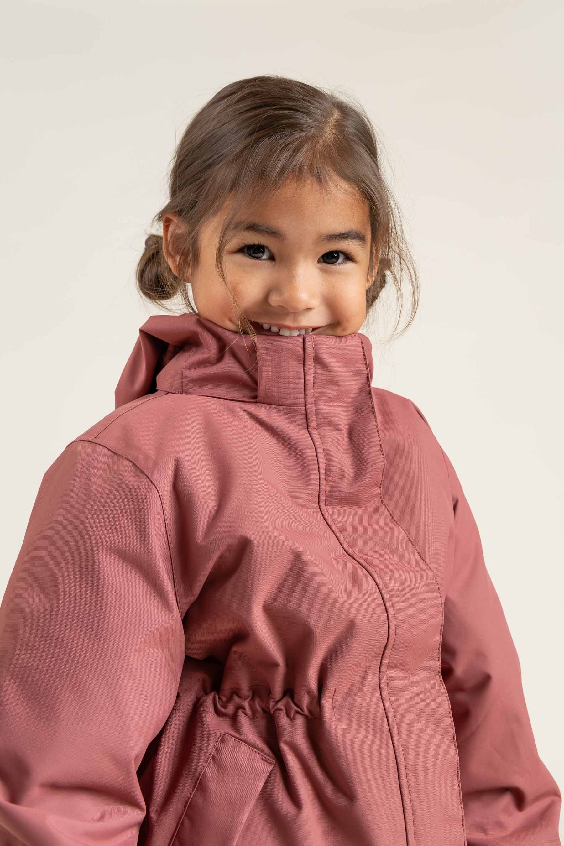 Shell Jacket with Drawstring - Kids - Vintage Red | 100495 Lucy