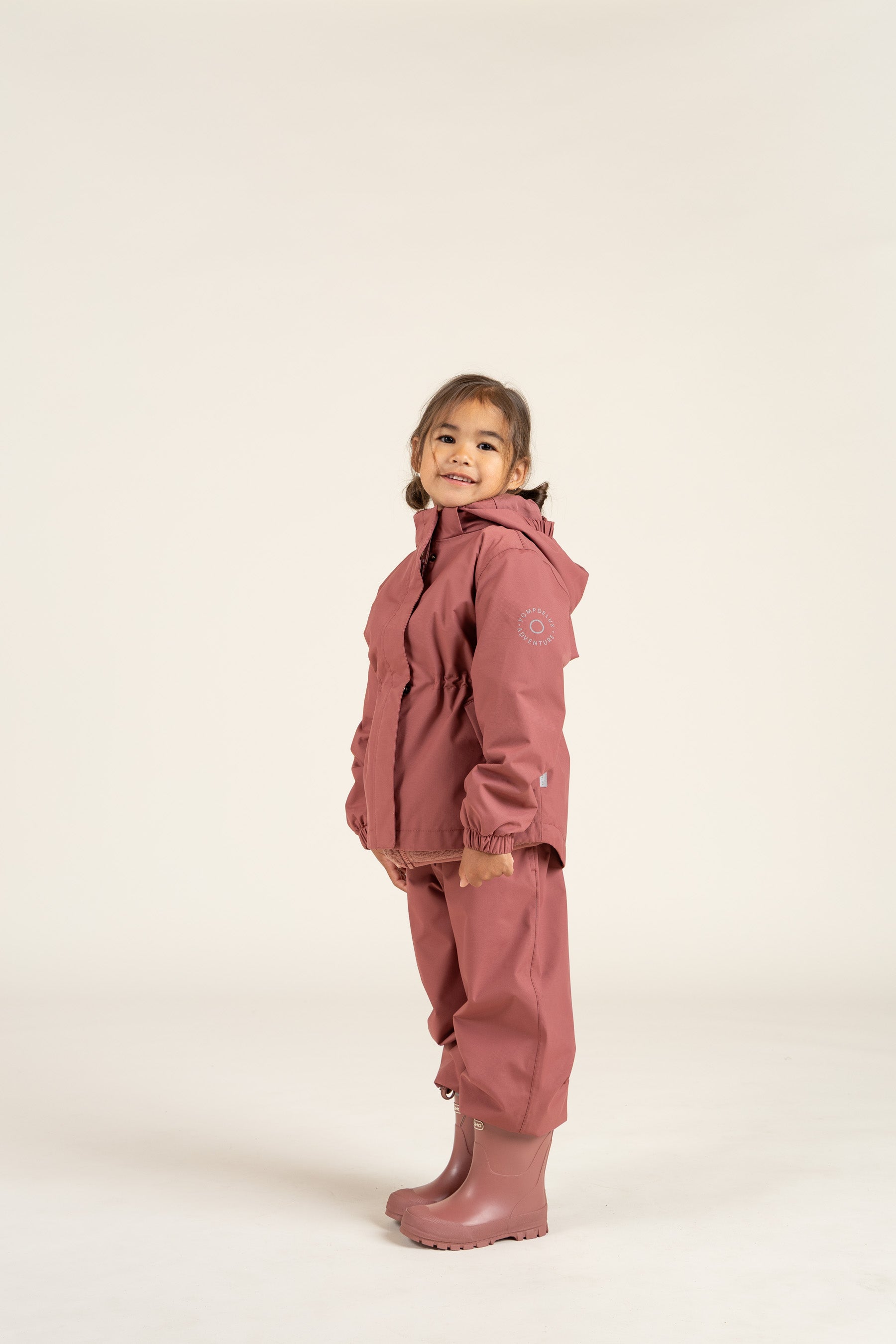 Shell Jacket with Drawstring - Kids - Vintage Red | 100495 Lucy