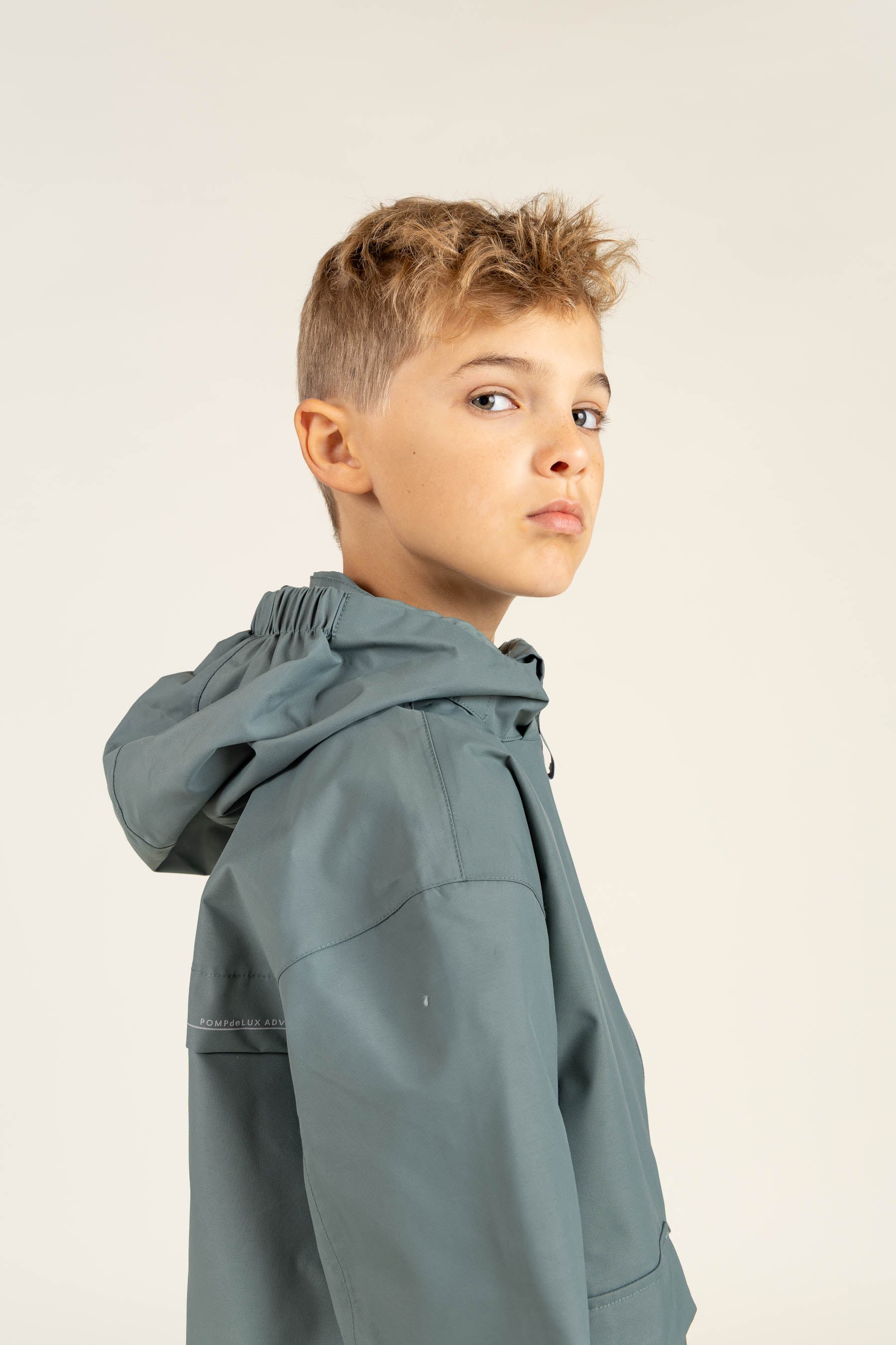 Shell Jacket with Patch Pocket - Tween - Dusty Dark Green | 100502 Luke