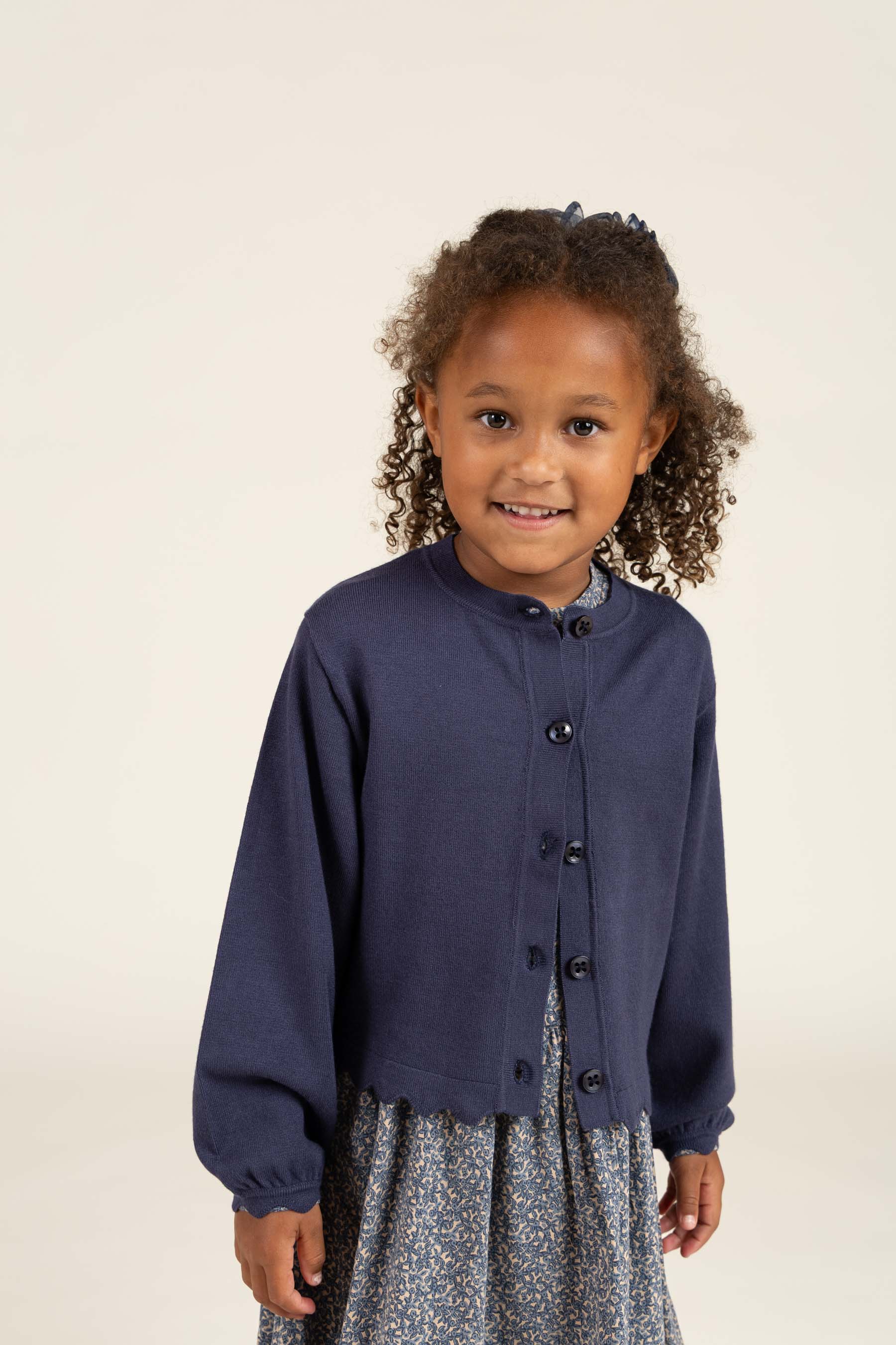 Cardigan - Kids - Navy | 100824 Nicole