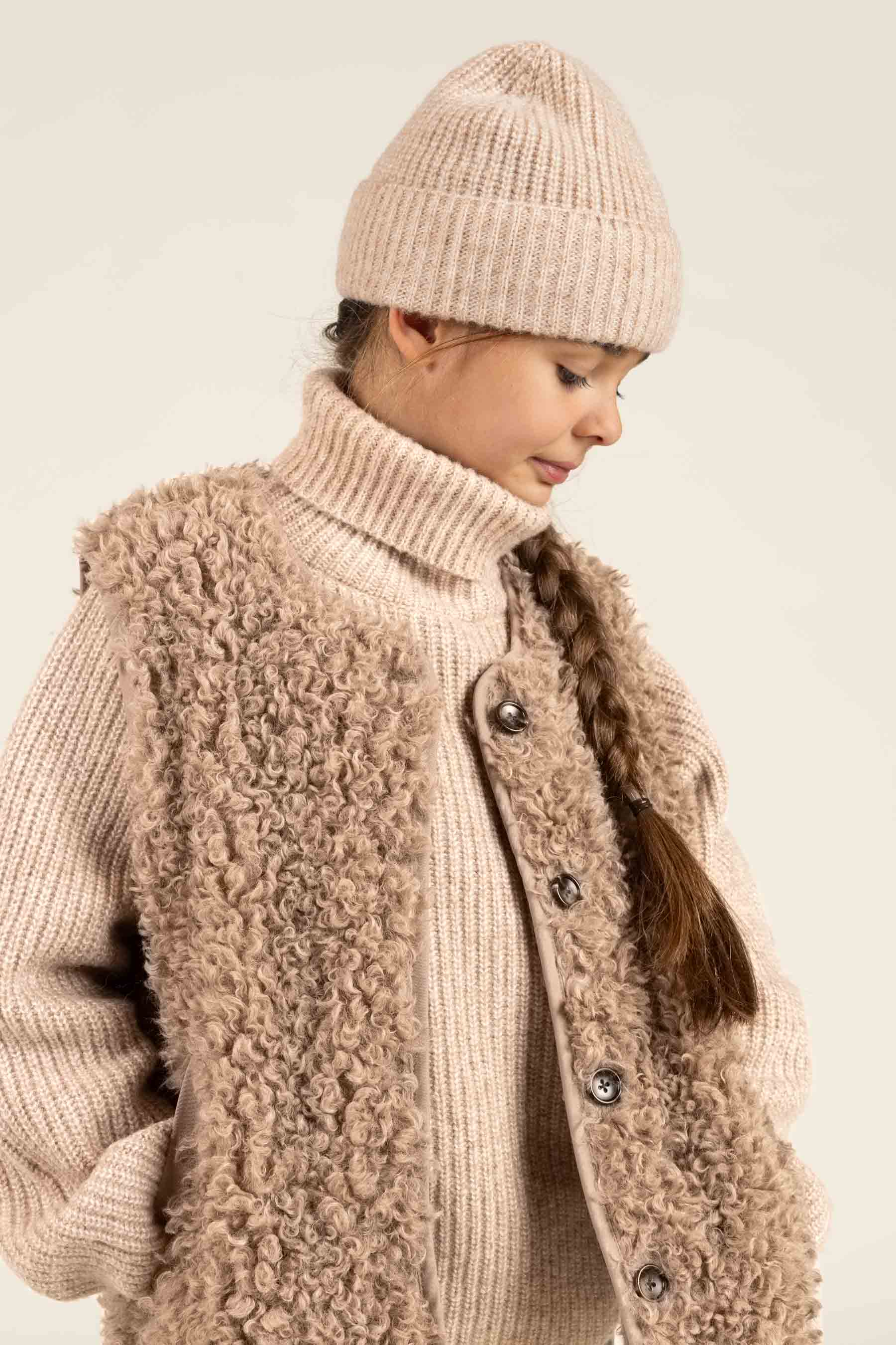 Faux Fur Vest - Tween - Caffe Latte | 100551 Ellie