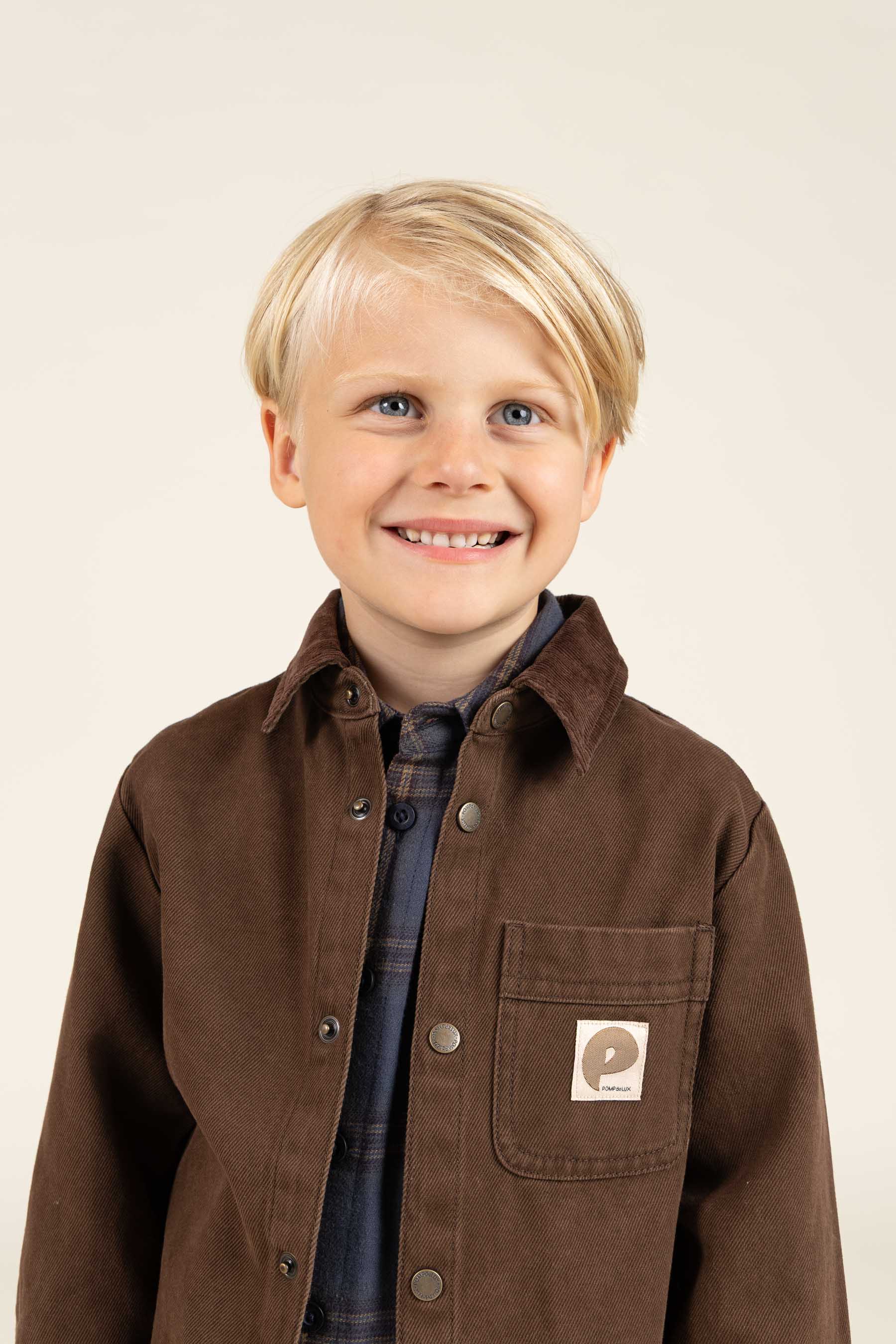 Twill Overshirt - Kids - Chocolate | 100610 Carter