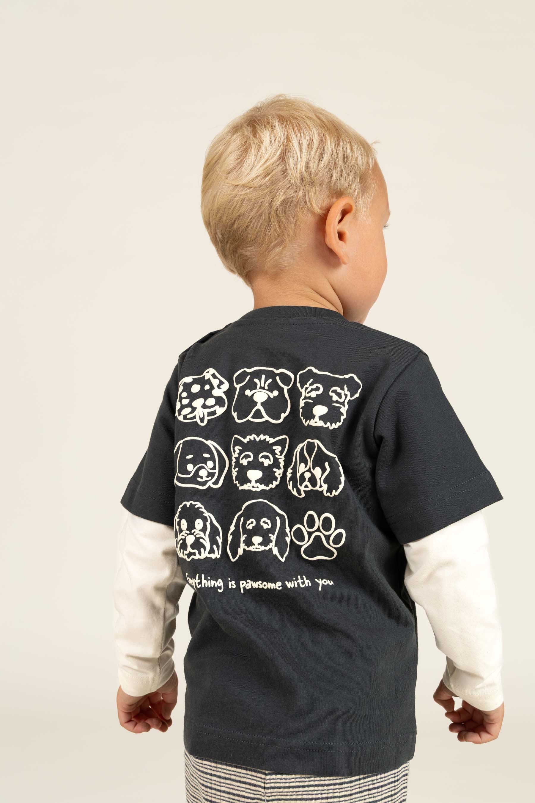 Double Sleeve Boxy T-shirt - Kids - Forest Green | 100840 Alex