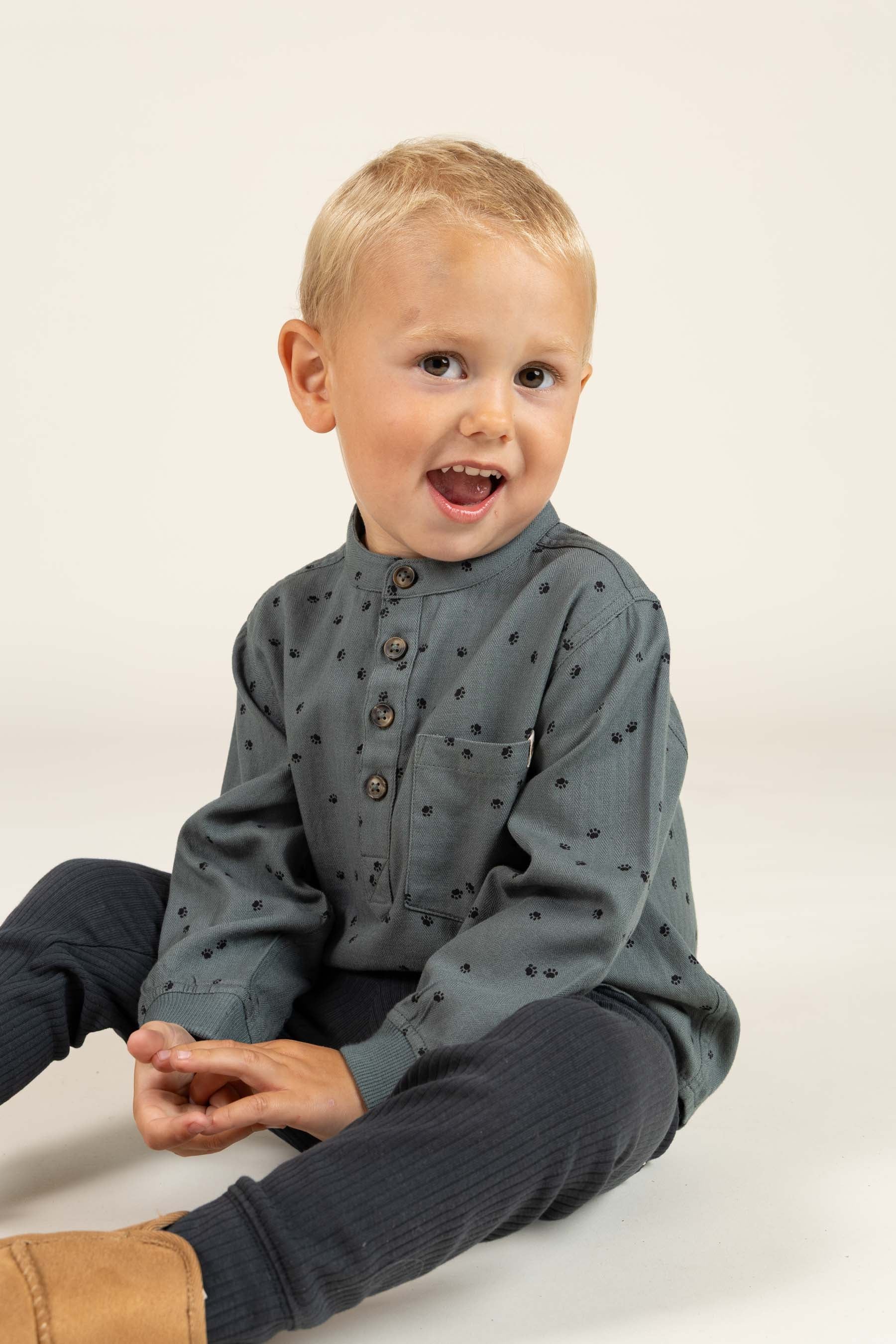 Cotton Rib pants - Kids - Forest Green | 100572 Manson