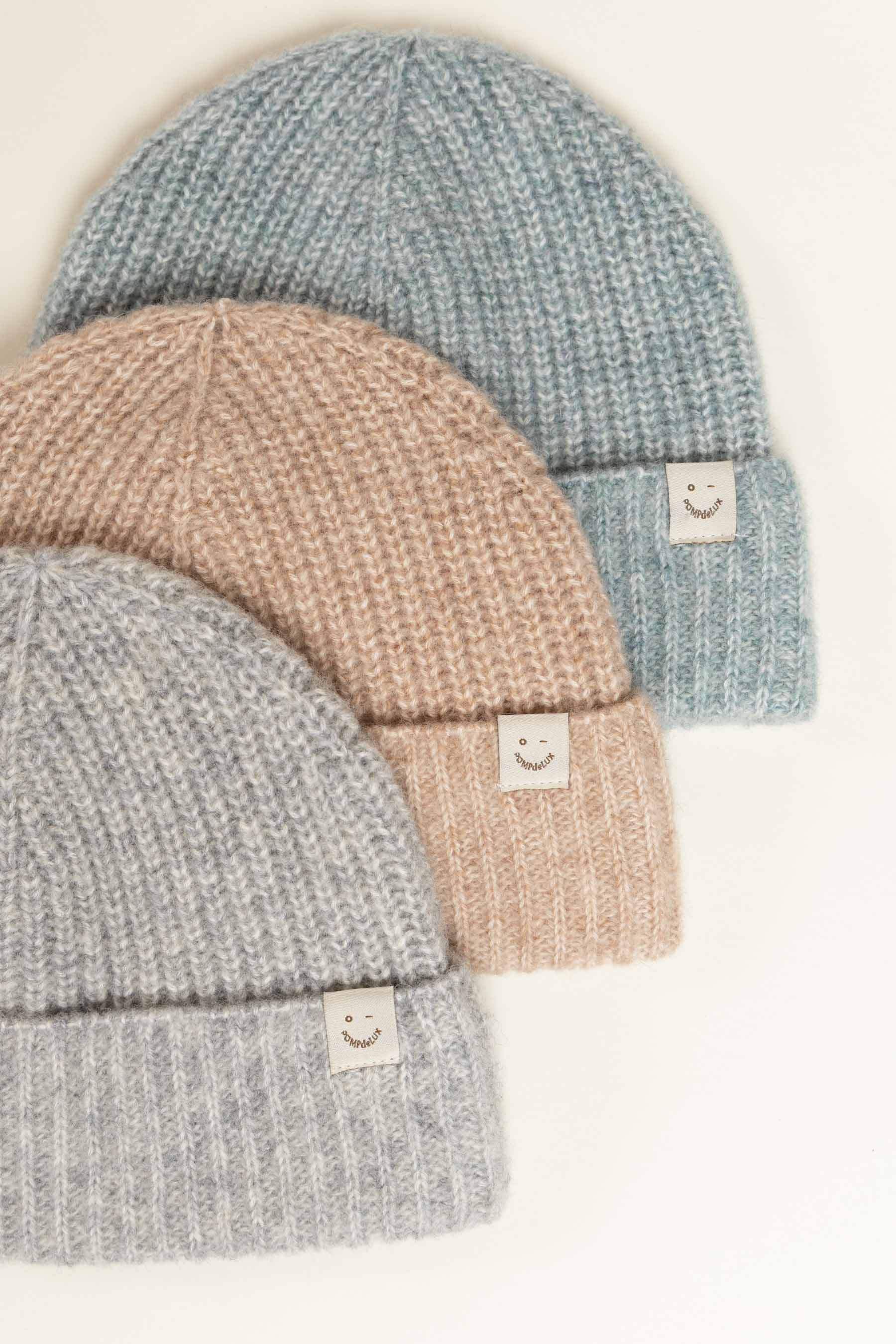 Wool Mix Beanie - All - Beige Melange | 100751 Cork