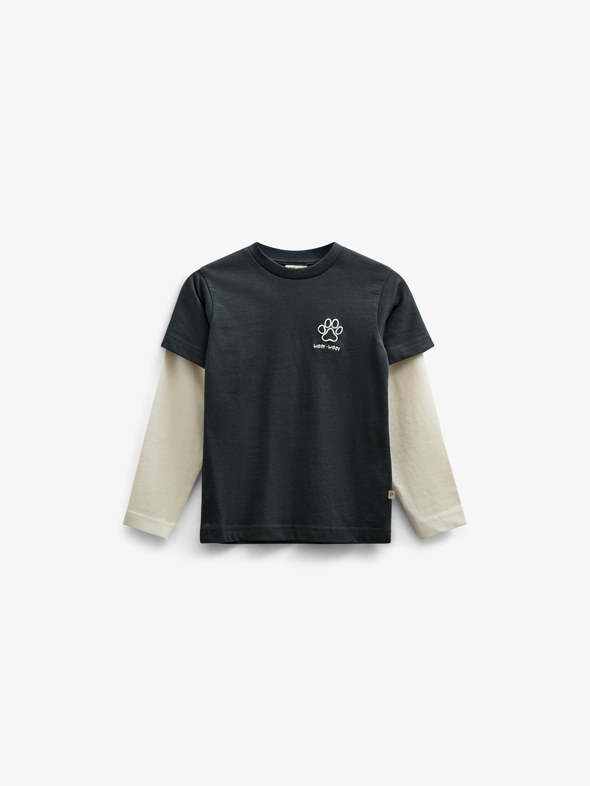 Double Sleeve Boxy T-shirt - Kids - Forest Green | 100840 Alex