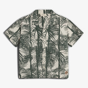 Linen Tropical Shirt - Petrol | 100111 Mateo