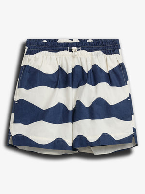 Poplin Wave Shorts - Blue | 100112 Kean