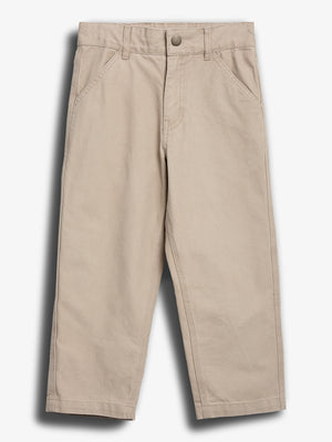 Canvas Trousers - Tween - Greige | 100336 Dereck