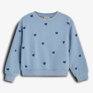 Sweatshirt with Embroidery - Blue | 100193 Liva