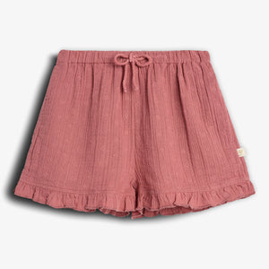 Muslin Shorts with Embroidery - Blush | 100292 Ella