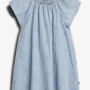 3D Embroidery Dress - Blue | 100296 Evelyn