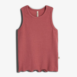 Modal Rib Sleeveless Top - Tween - Blush | 100449 Fiona