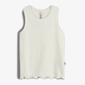 Modal Rib Sleeveless Top - Tween - Off White | 100452 Fiona