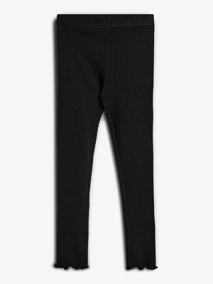 Modal Rib Leggings - Black | 100329 Fiona